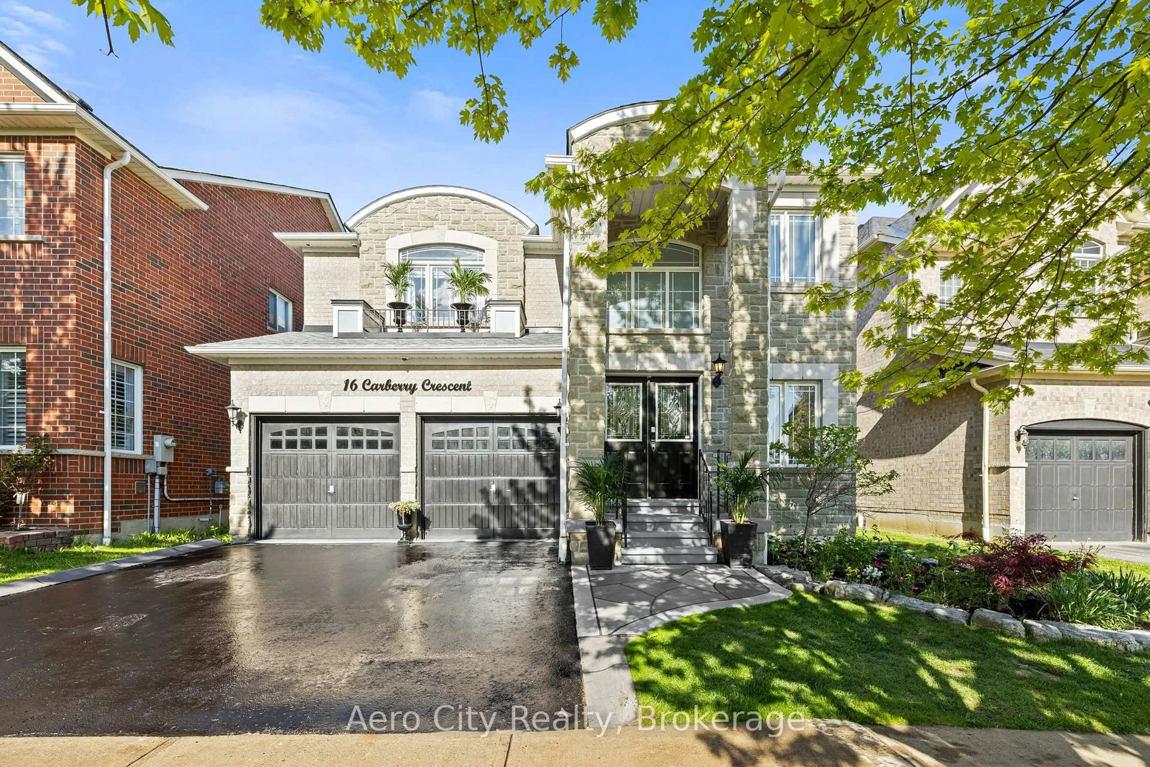 Home with brick exterior material, street for 16 Carberry Cres, Ajax Ontario L1Z 1S1