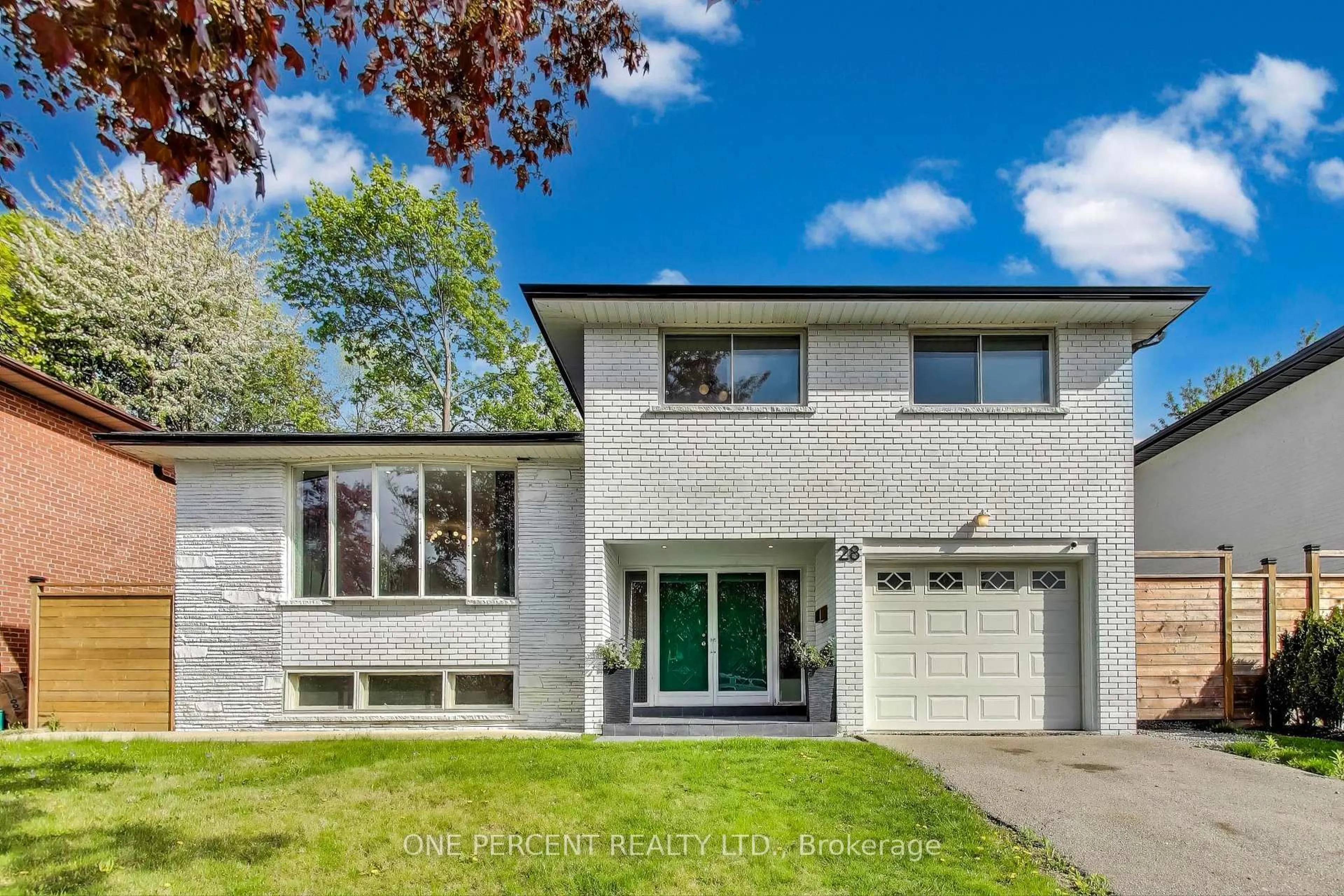 Home with brick exterior material, street for 28 Munford Cres, Toronto Ontario M4B 1C1