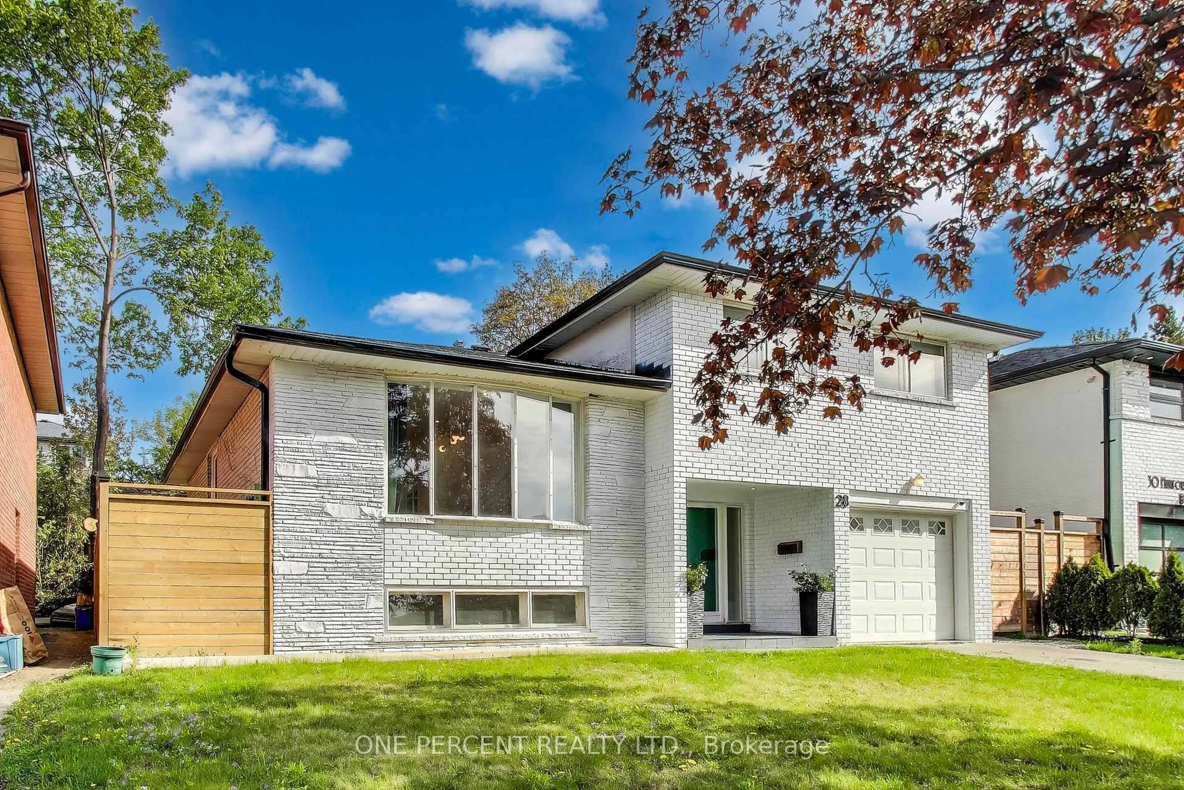 Home with brick exterior material, street for 28 Munford Cres, Toronto Ontario M4B 1C1