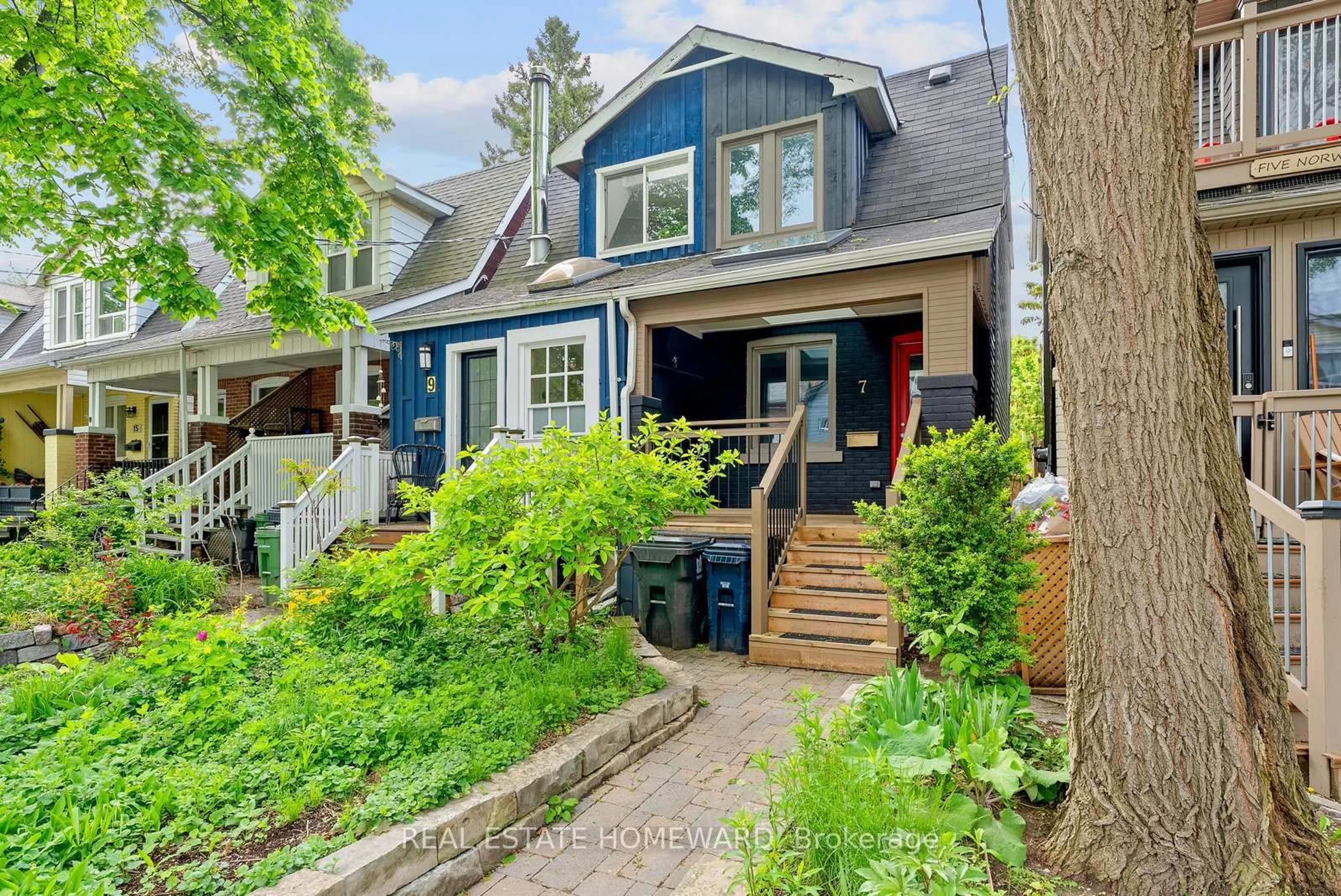Home with vinyl exterior material, street for 7 Norway Ave, Toronto Ontario M4L 1P7
