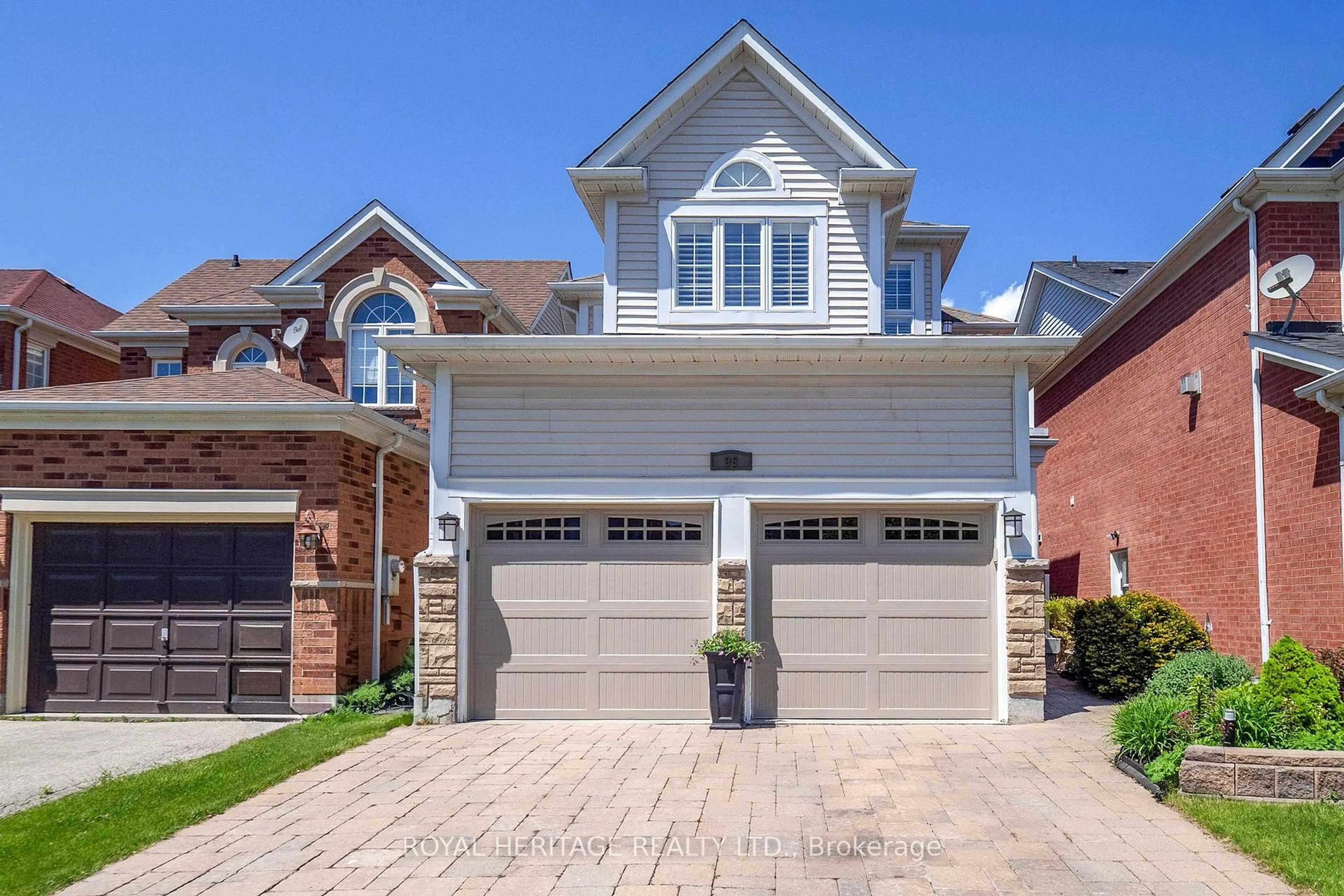 Home with brick exterior material, street for 96 Waterbridge Way, Toronto Ontario M1C 5C1