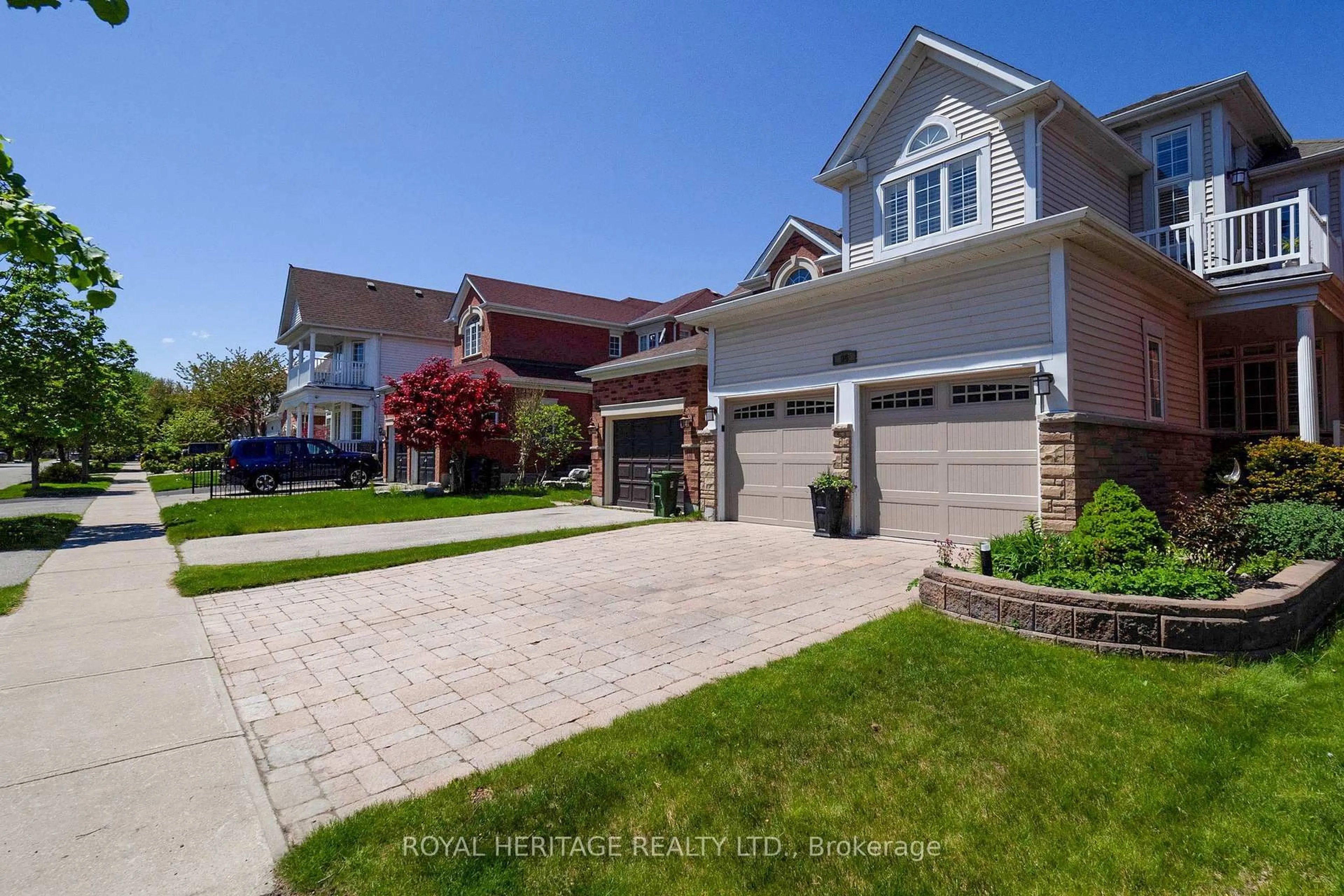 Home with brick exterior material, street for 96 Waterbridge Way, Toronto Ontario M1C 5C1