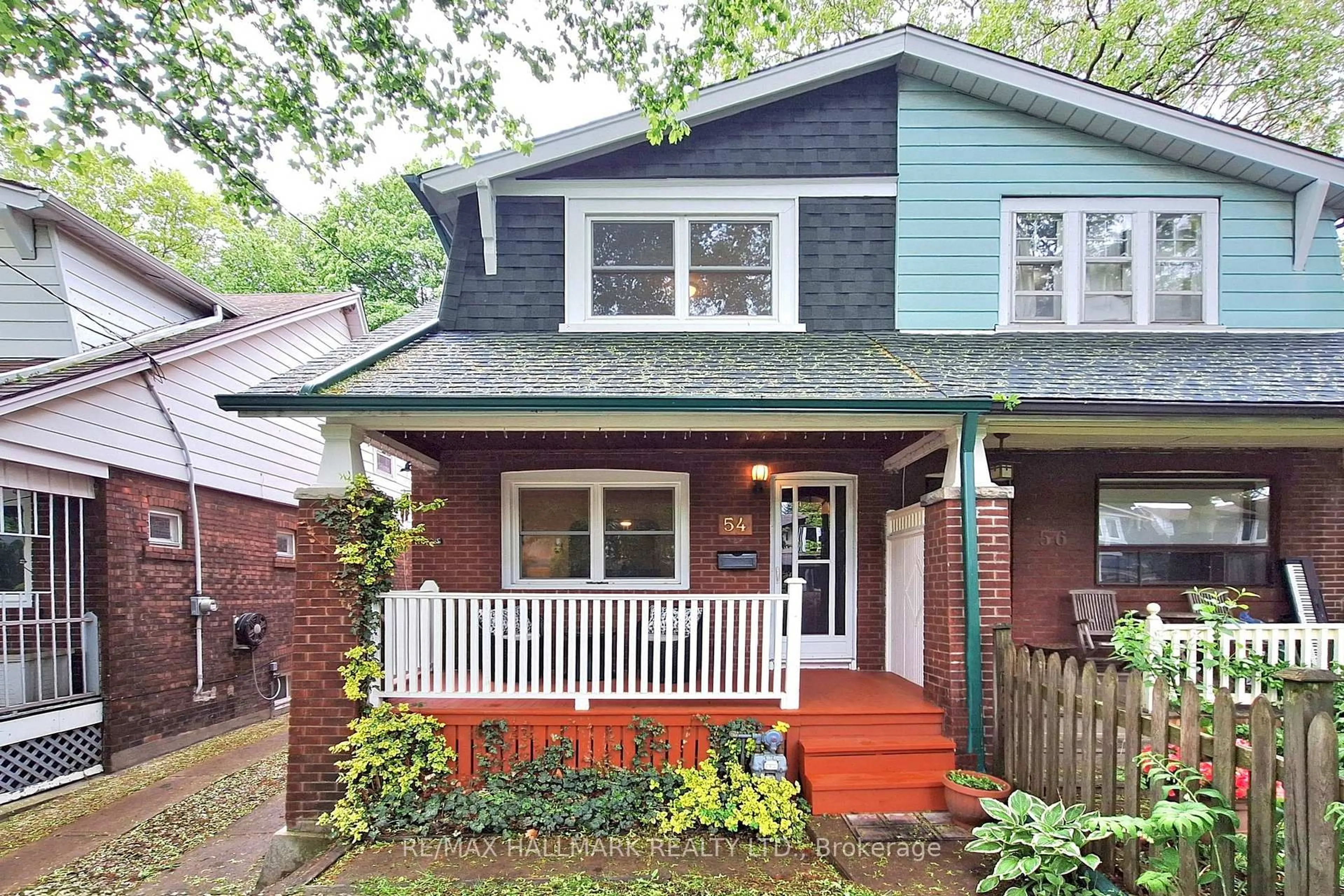 Home with brick exterior material, street for 54 Wildwood Cres, Toronto Ontario M4L 2K7
