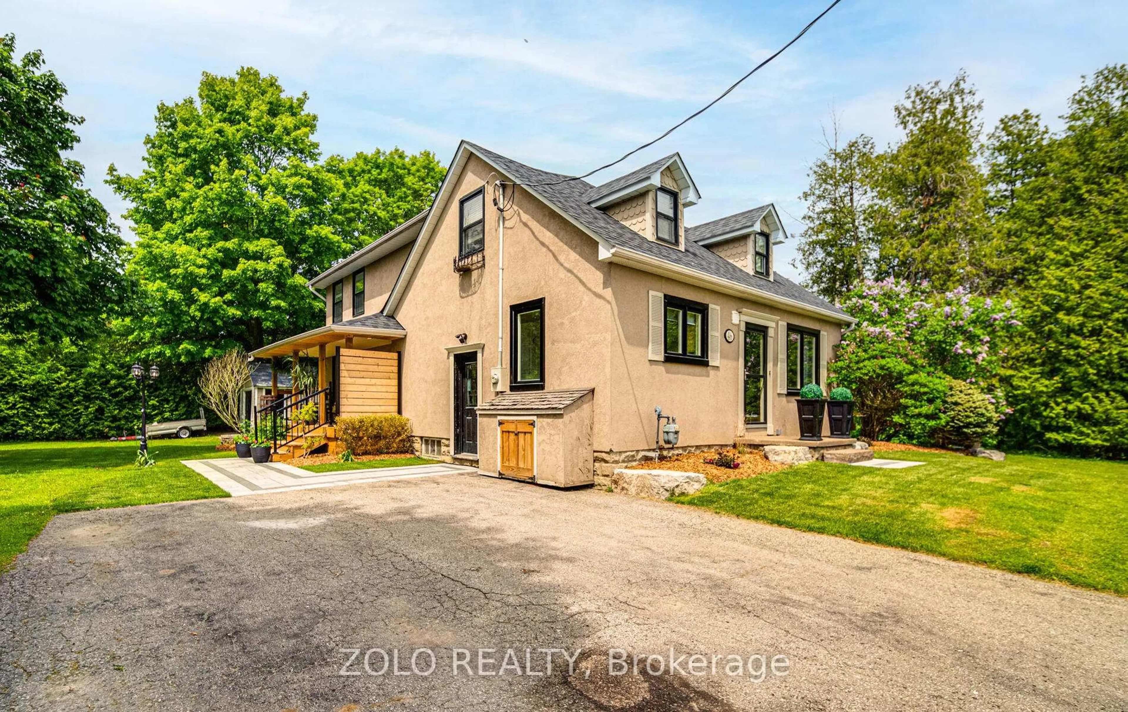Home with brick exterior material, street for 46 Lawson Rd, Clarington Ontario L1E 2K3
