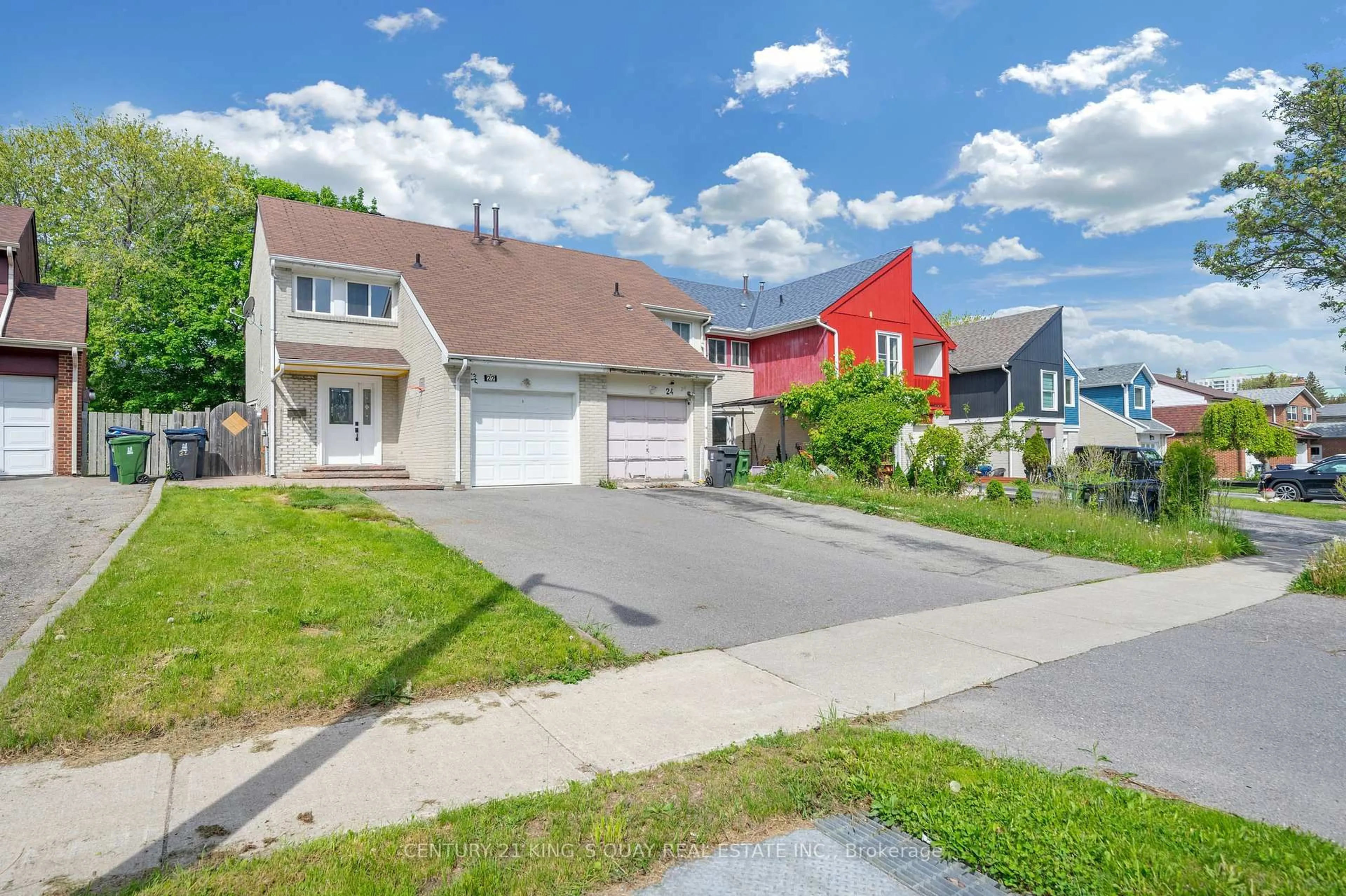 A pic from outside/outdoor area/front of a property/back of a property/a pic from drone, street for 22 Marrakesh Dr, Toronto Ontario M1S 3W8
