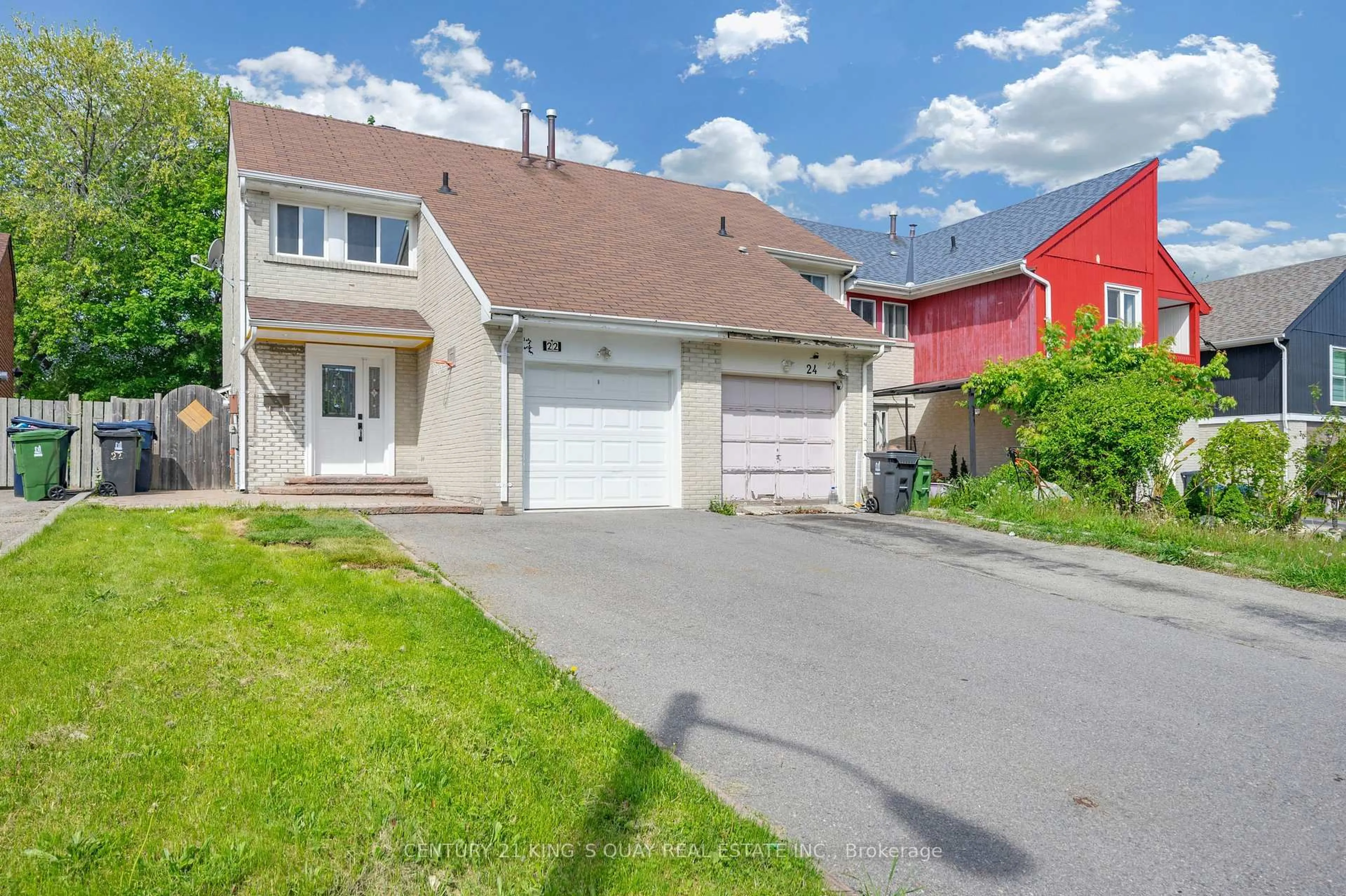A pic from outside/outdoor area/front of a property/back of a property/a pic from drone, street for 22 Marrakesh Dr, Toronto Ontario M1S 3W8