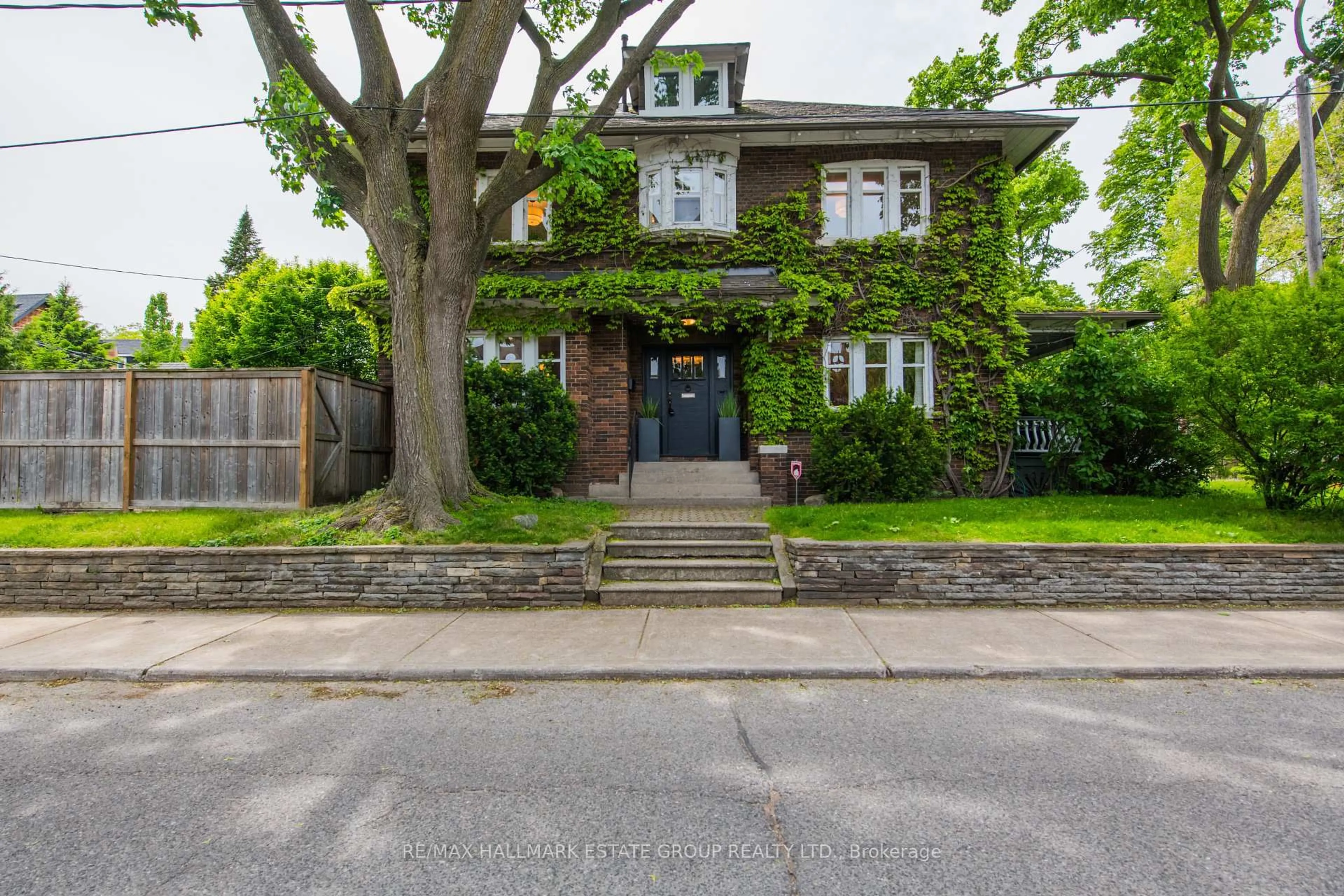 Home with brick exterior material, street for 53 Playter Cres, Toronto Ontario M4K 1S4