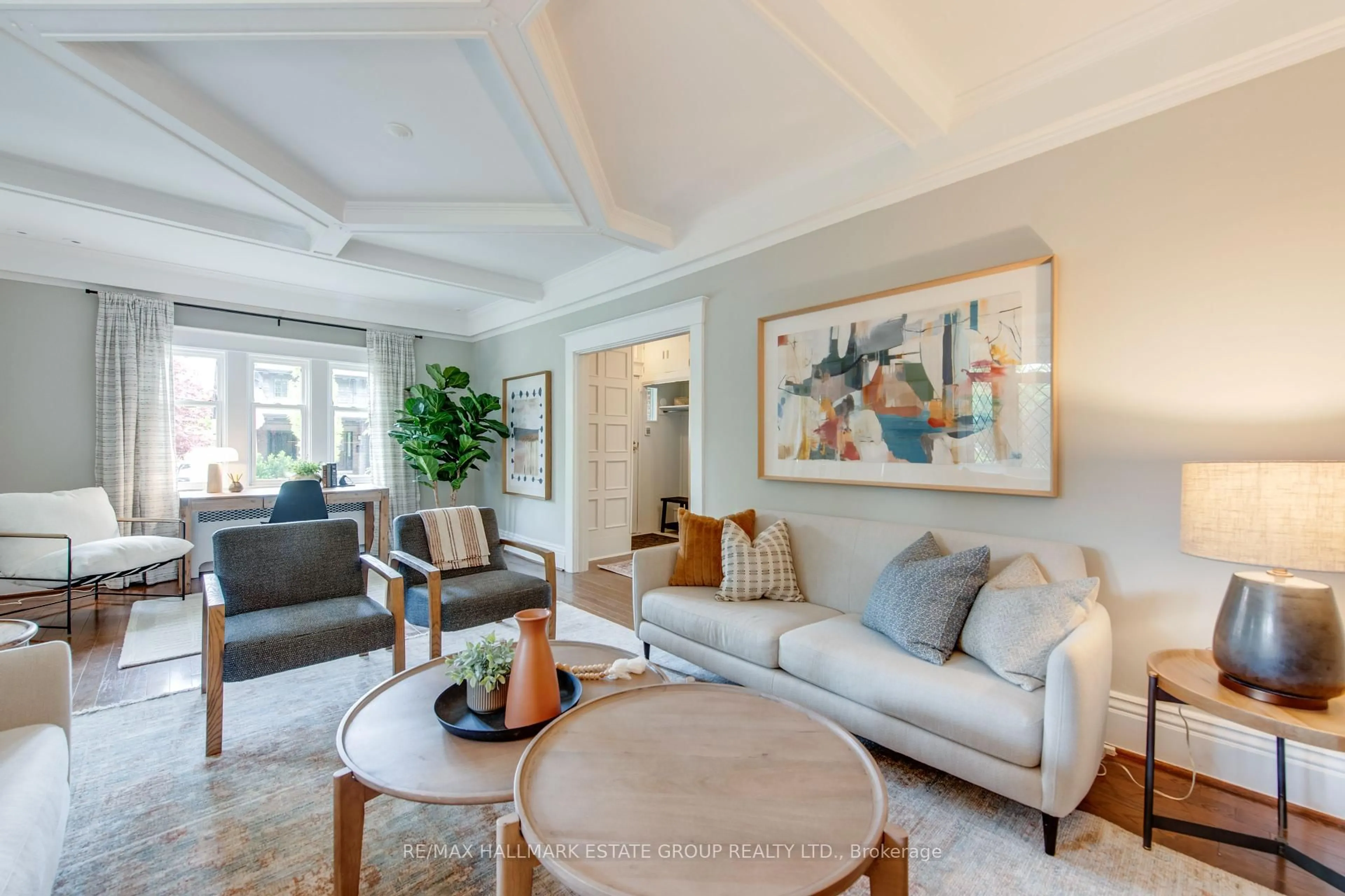 Living room with furniture, unknown for 53 Playter Cres, Toronto Ontario M4K 1S4
