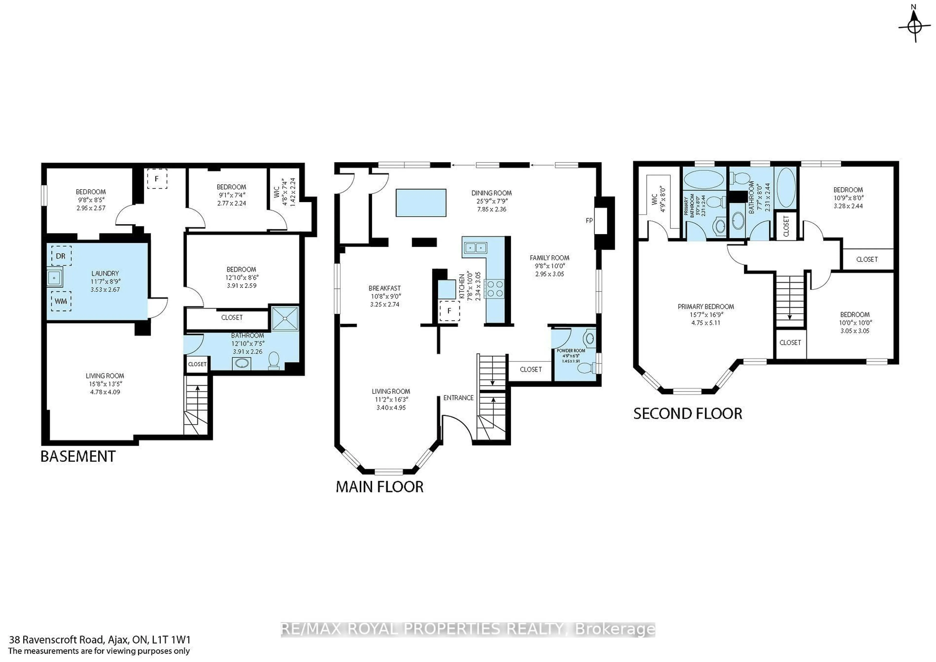 Floor plan for 38 Ravenscroft Rd, Ajax Ontario L1T 1W1