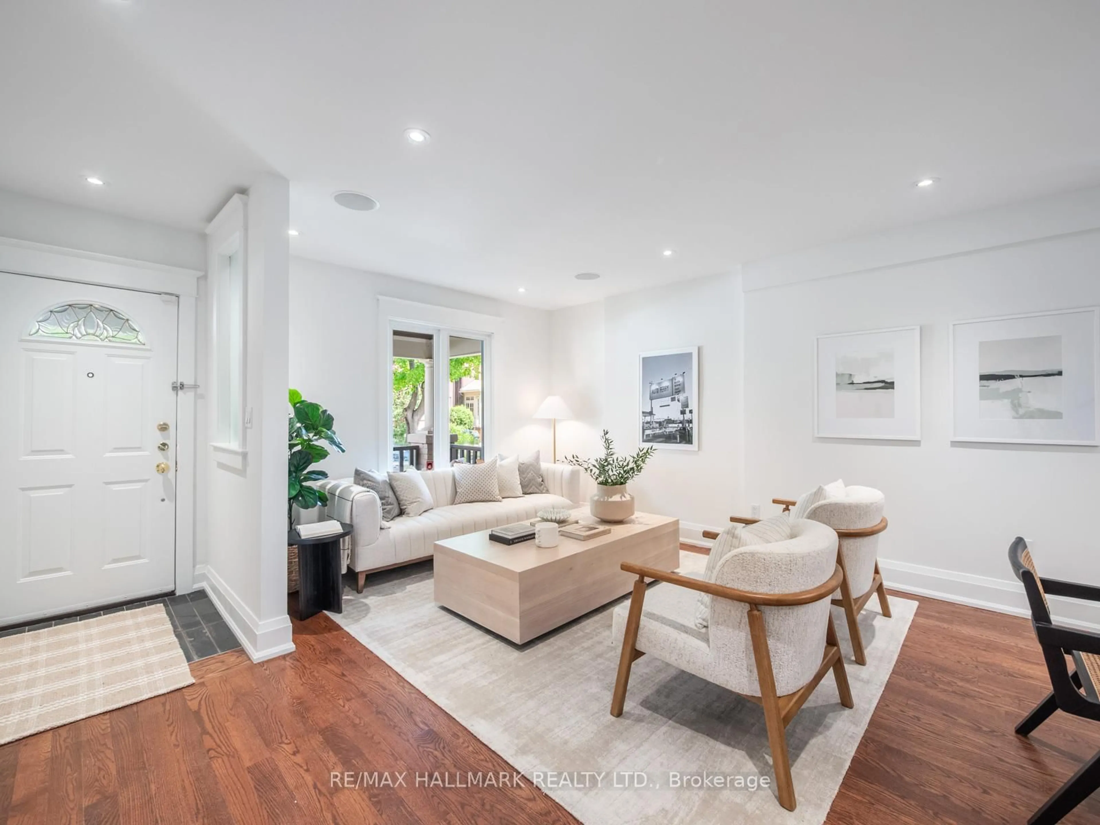 Living room with furniture, unknown for 3 Badgerow Ave, Toronto Ontario M4M 1T9