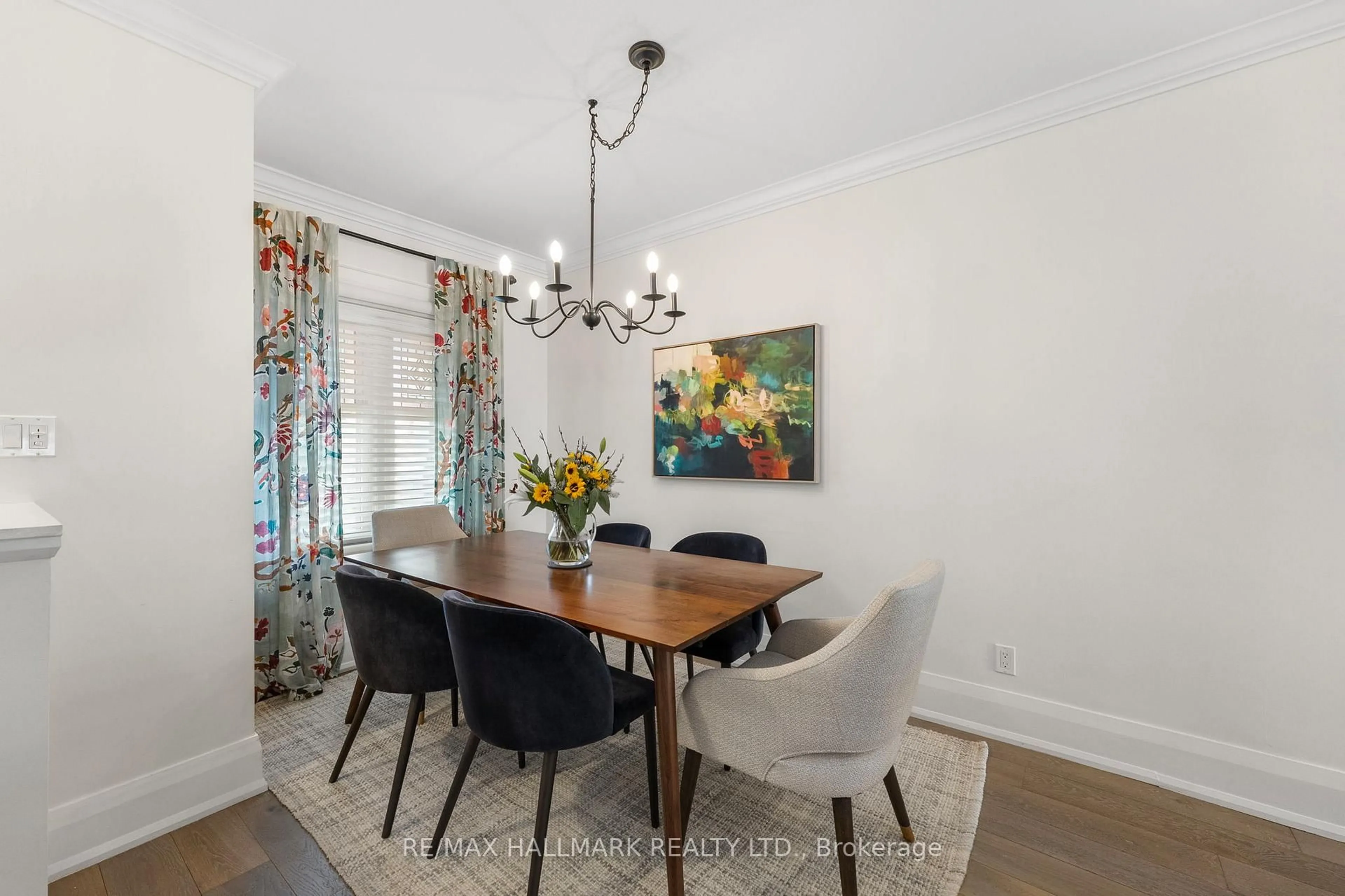 Dining room, wood/laminate floor for 20 Pickering St, Toronto Ontario M4E 3J6