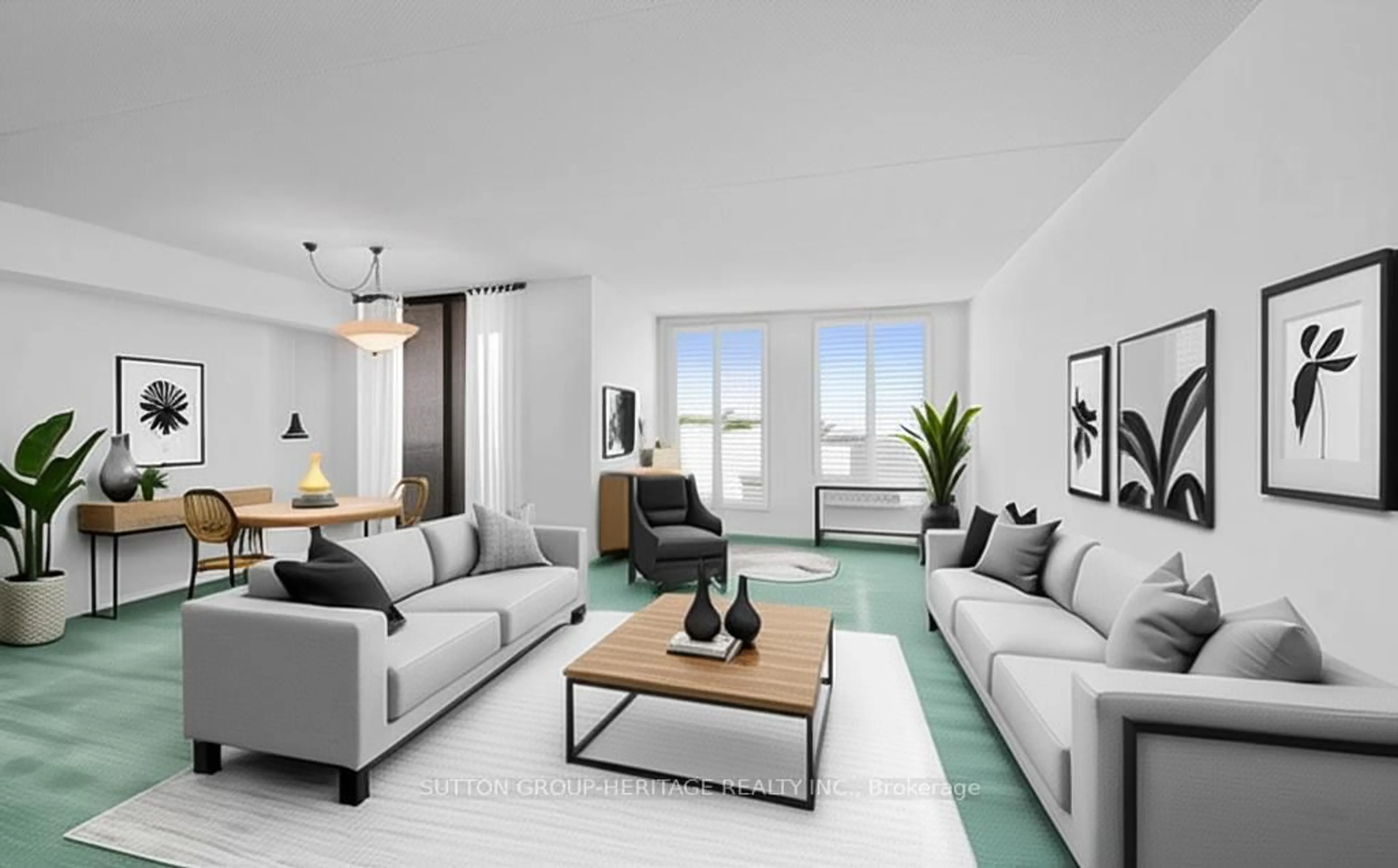 Living room with furniture, unknown for 1525 Diefenbaker Crt #508, Pickering Ontario L1V 3W1
