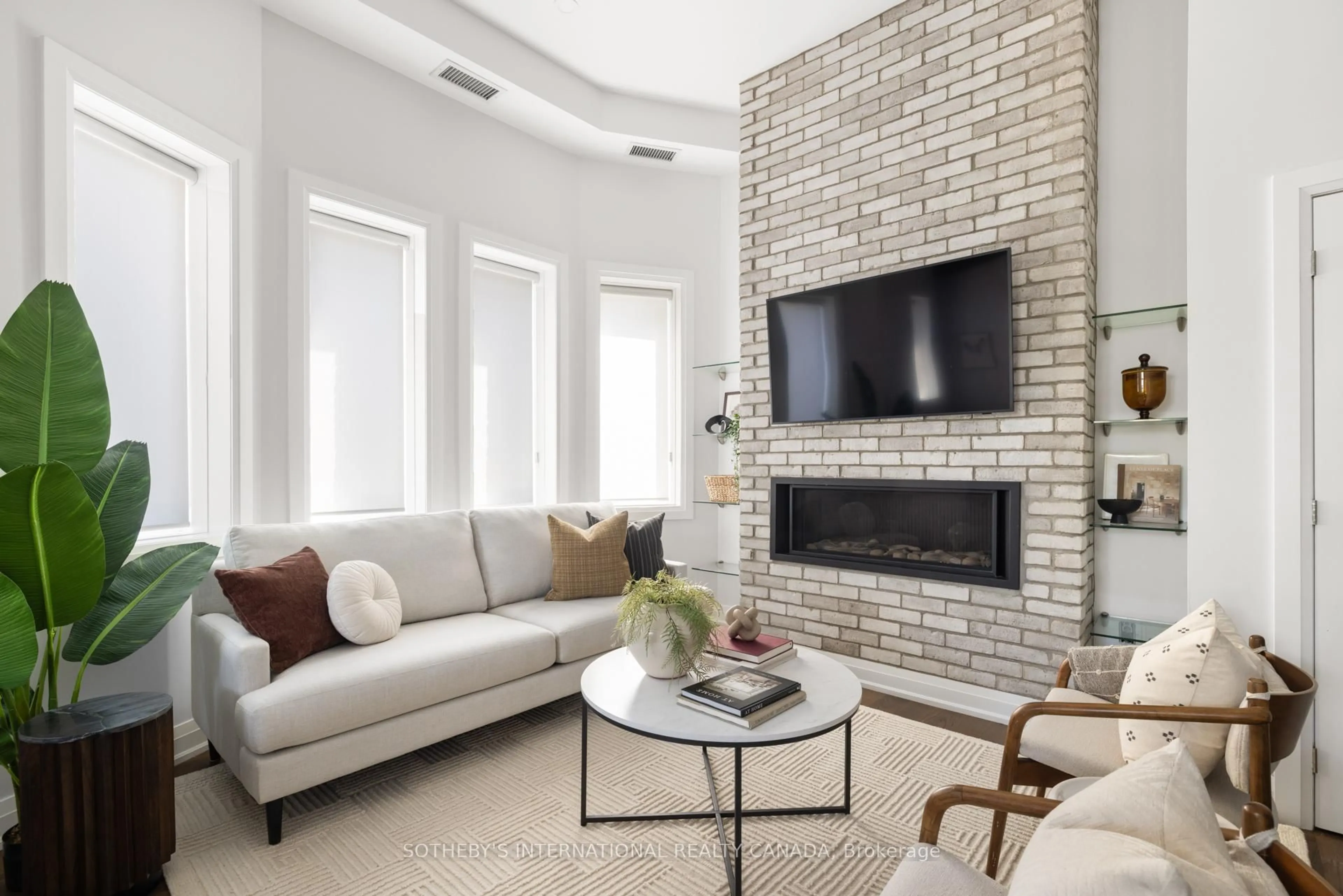 Living room with furniture, ceramic/tile floor for 175 Jones Ave #9, Toronto Ontario M4M 3A2