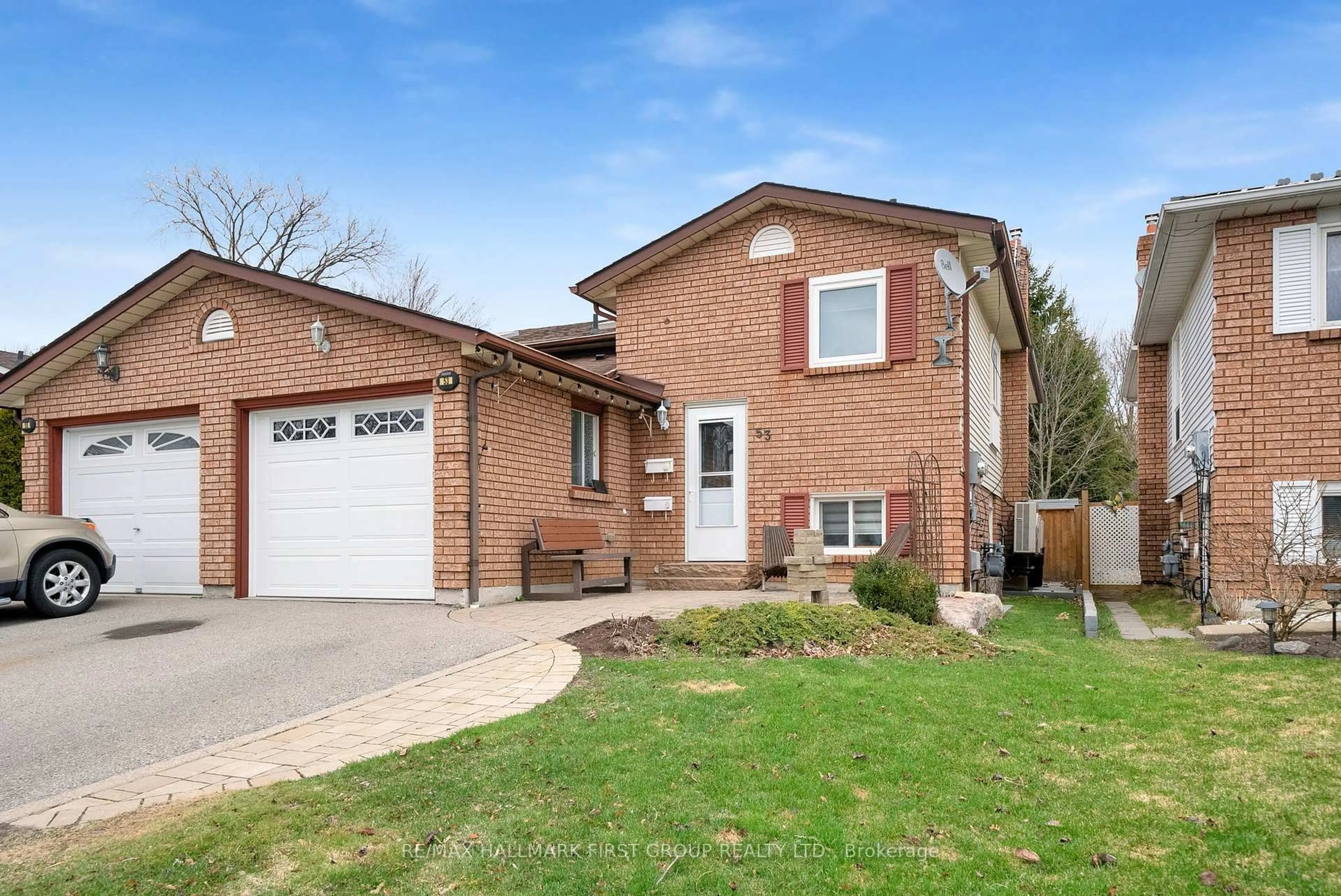Home with brick exterior material, street for 53 Hartsfield Dr, Clarington Ontario L1E 1L8
