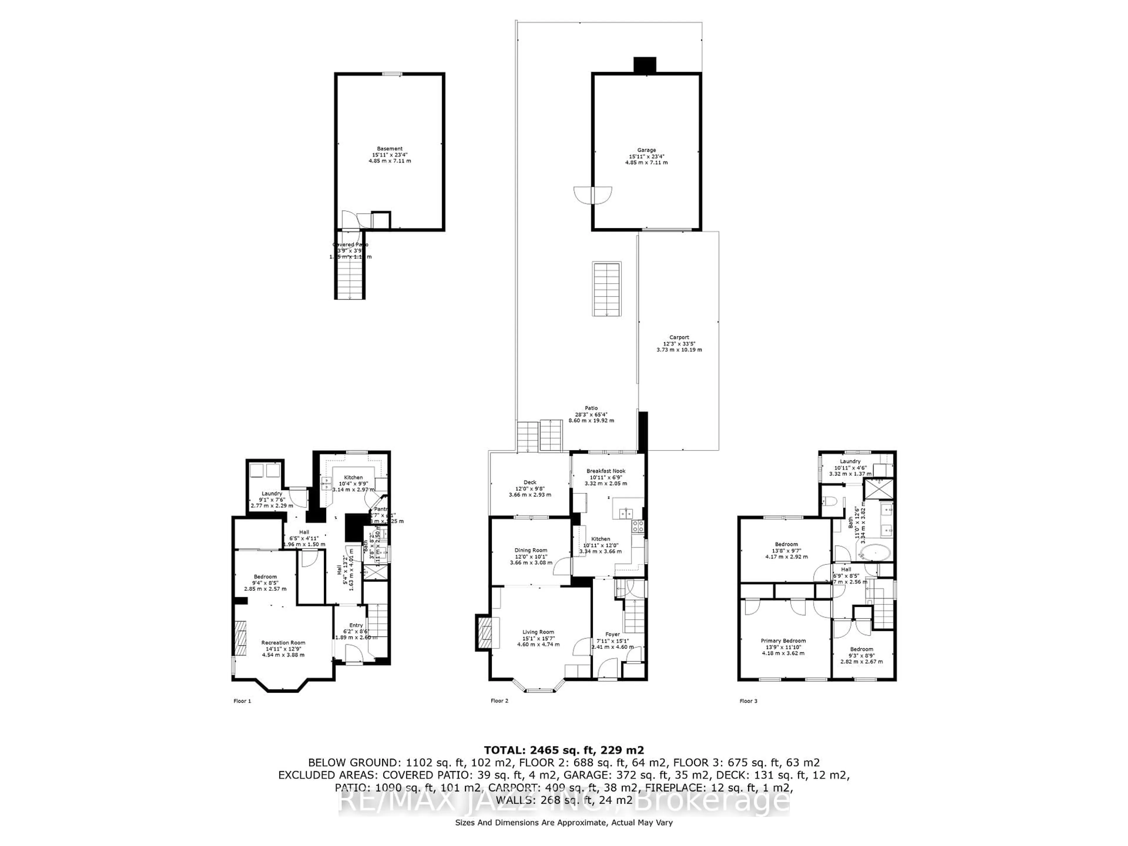 Floor plan for 649 Masson St, Oshawa Ontario L1G 5A4