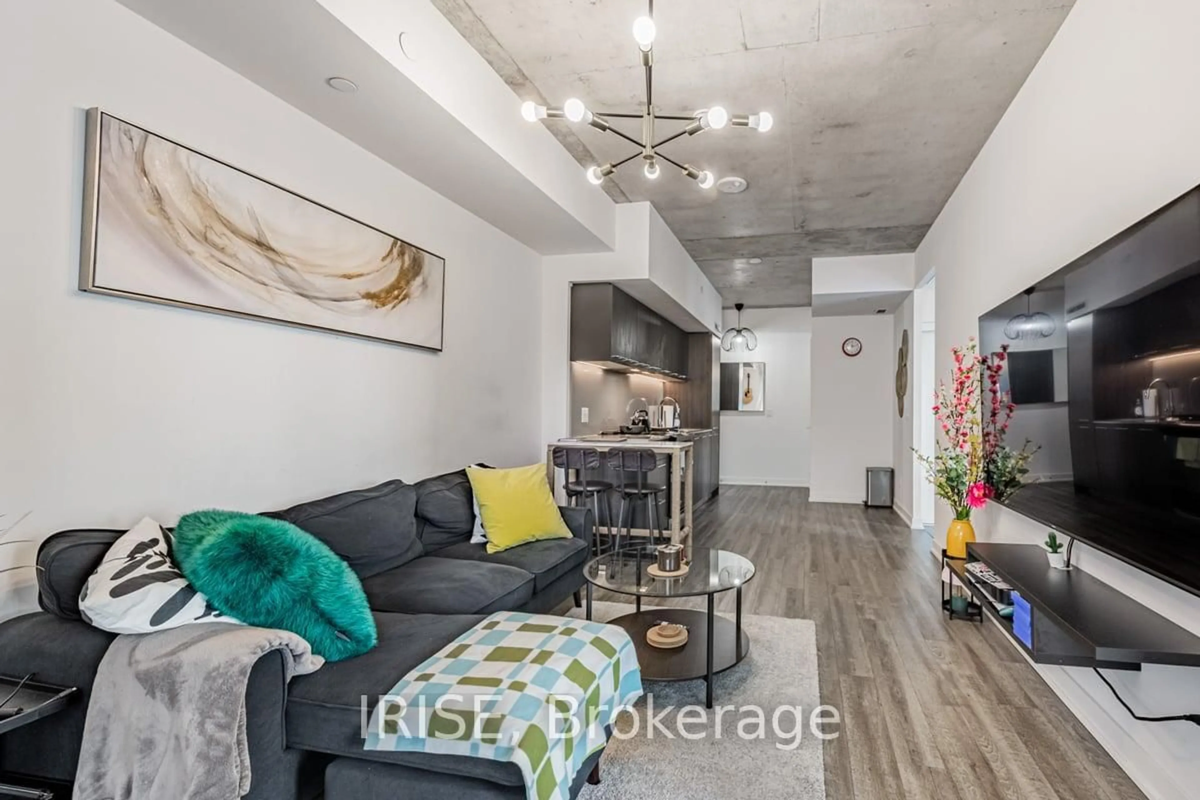 Living room with furniture, unknown for 45 Baseball Pl #502, Toronto Ontario M4M 0E7