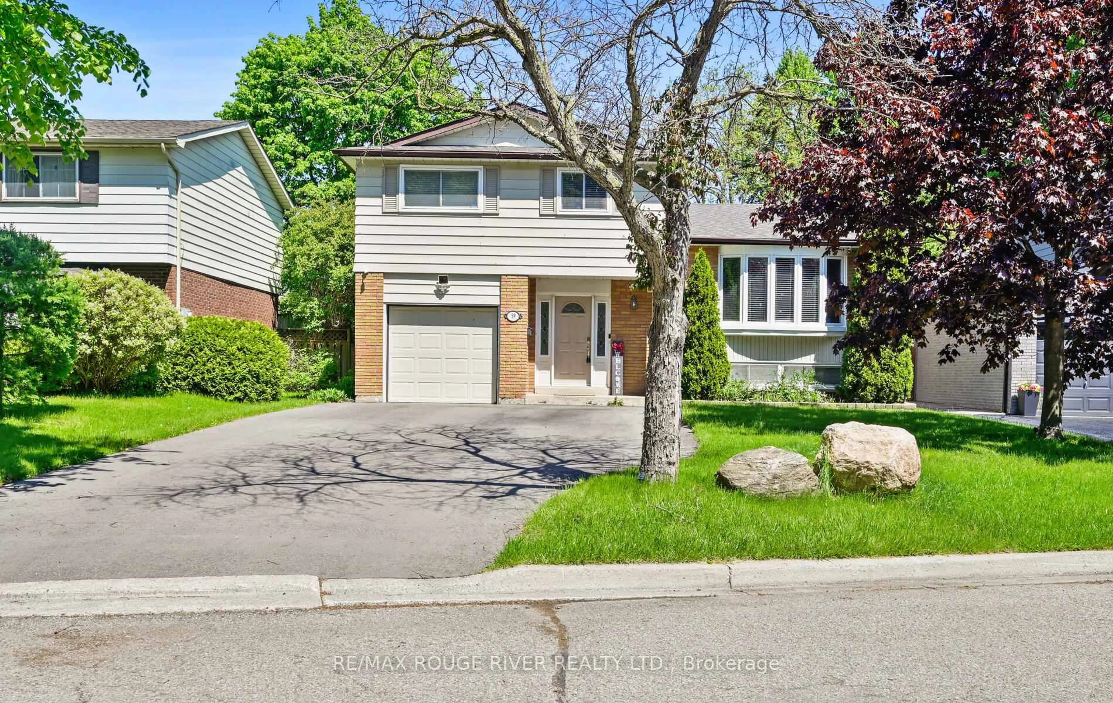Home with brick exterior material, street for 59 Calais St, Whitby Ontario L1N 5M3