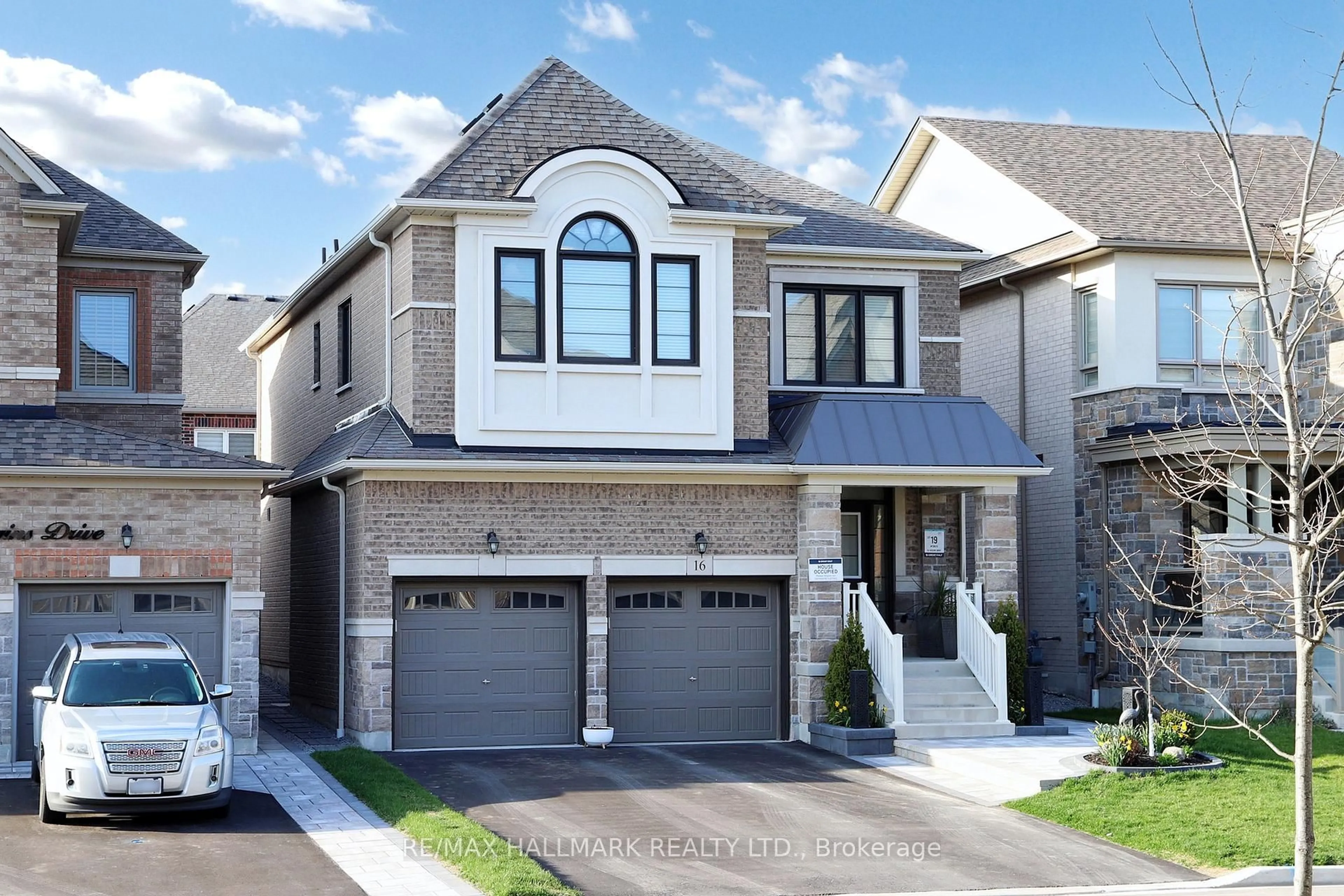 Home with brick exterior material, street for 16 Huggins Dr, Whitby Ontario L1P 0N4