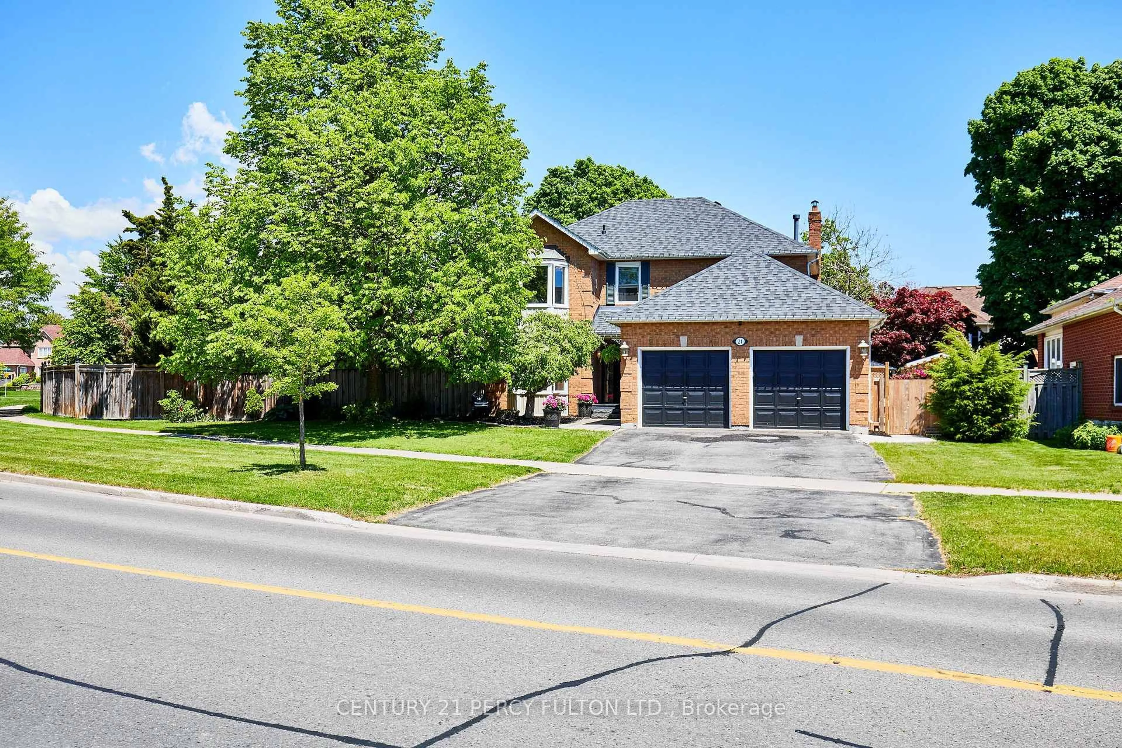 Home with brick exterior material, street for 21 Robert Adams Dr, Clarington Ontario L1E 1V8
