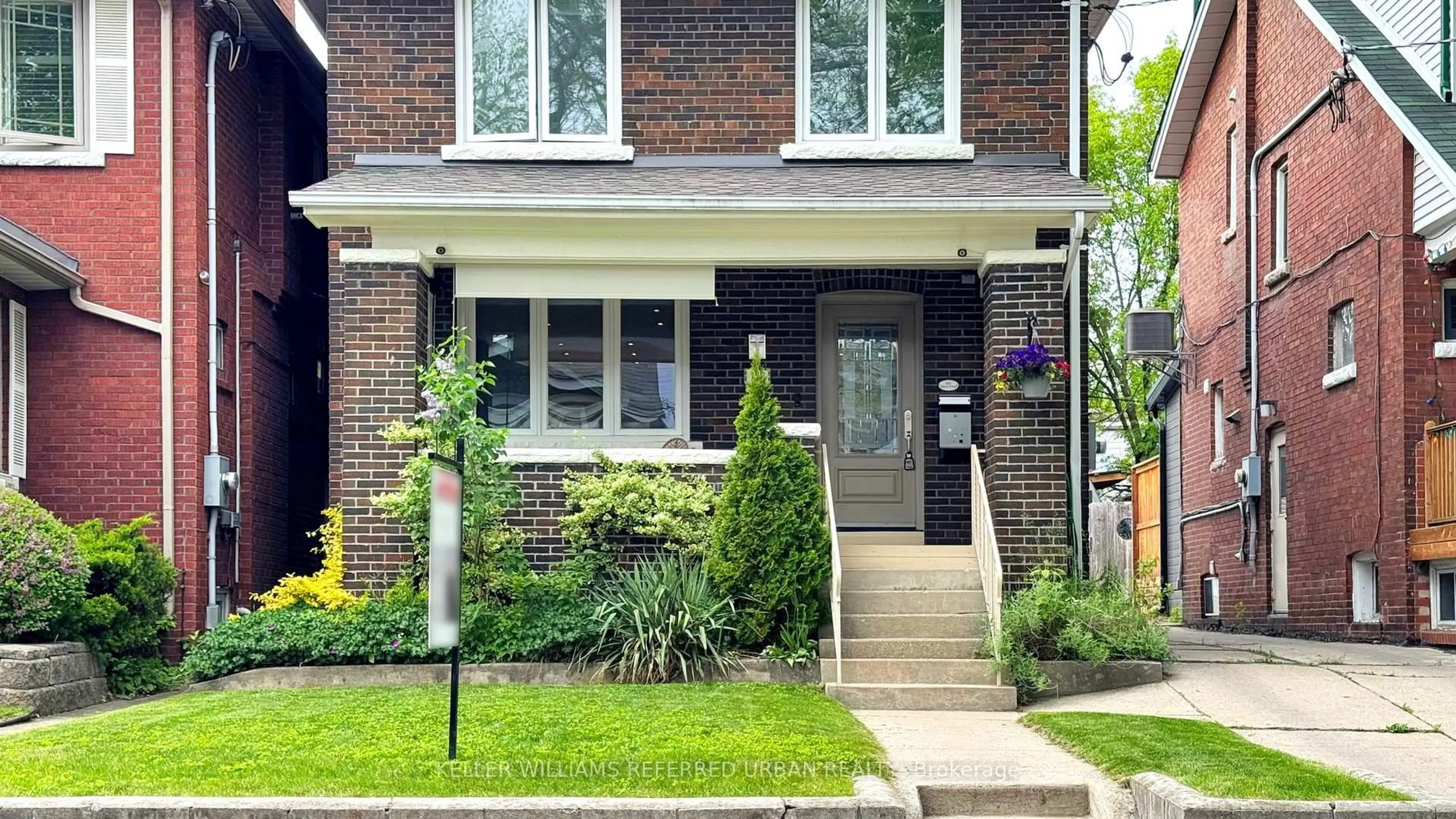 Home with brick exterior material, street for 168 Wolverleigh Blvd, Toronto Ontario M4C 1S2