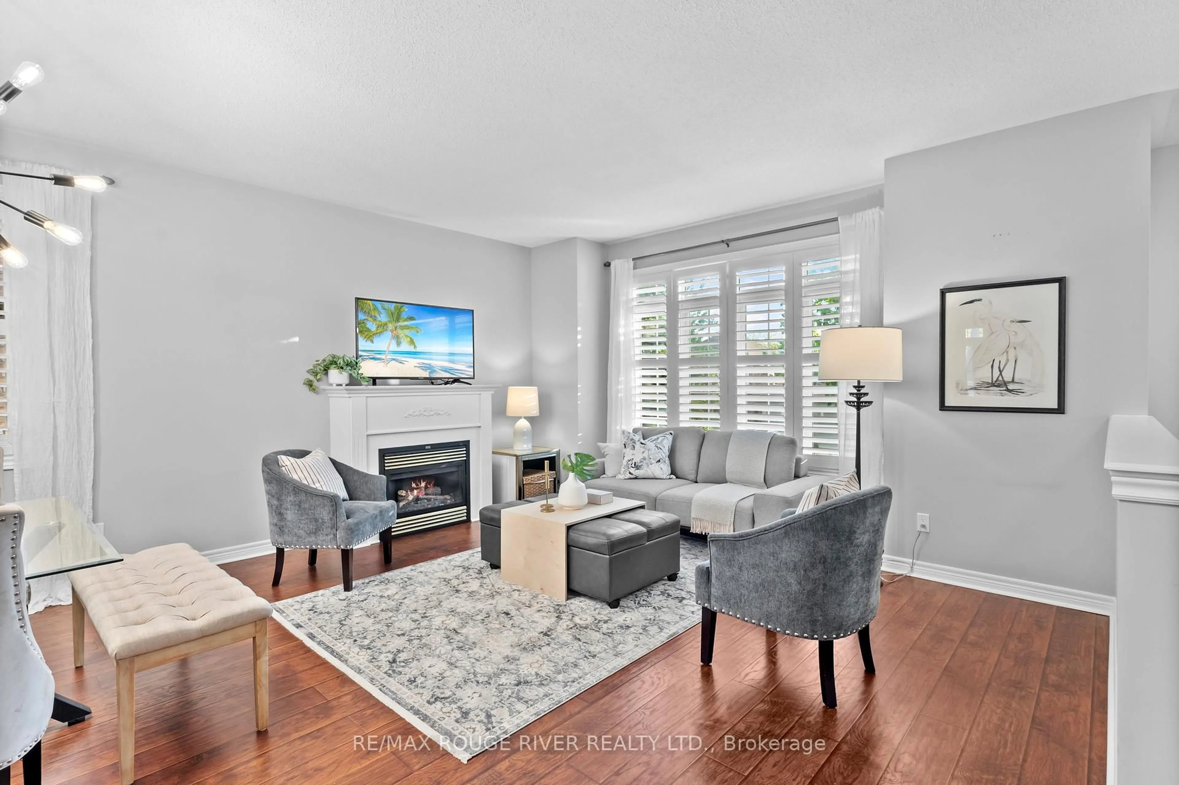 Living room with furniture, unknown for 11 maple edge Lane, Whitby Ontario L1R 2M9