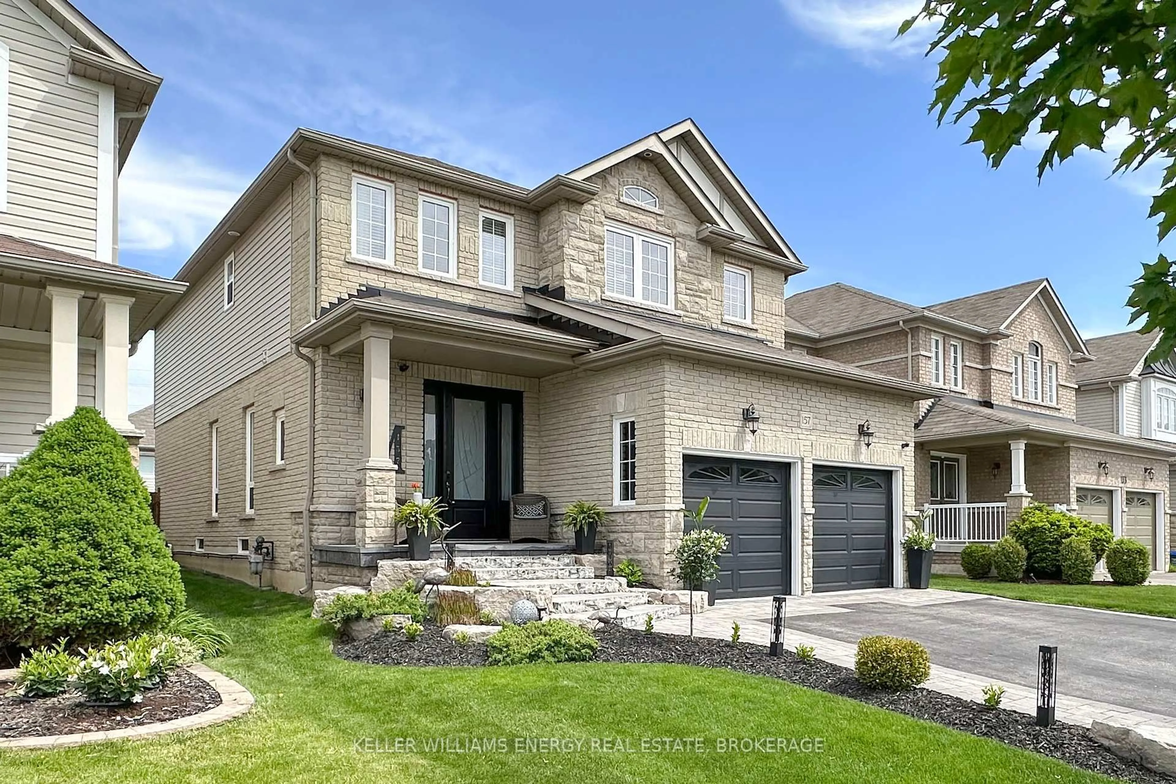 Home with brick exterior material, street for 157 Dadson Dr, Clarington Ontario L1C 5M7
