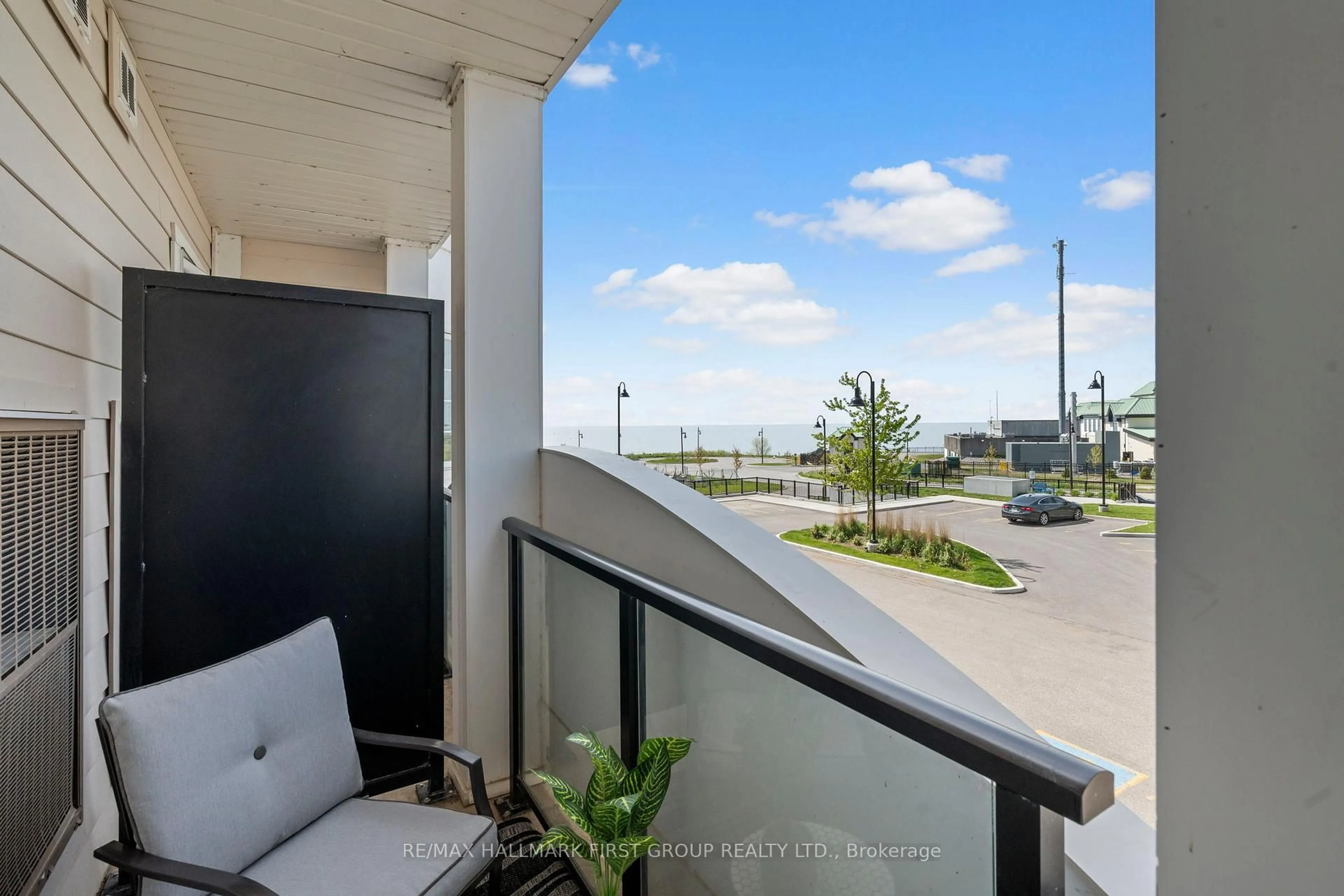 Balcony in the apartment, water/lake/river/ocean view for 70 Shipway Ave #201, Clarington Ontario L1B 0V7