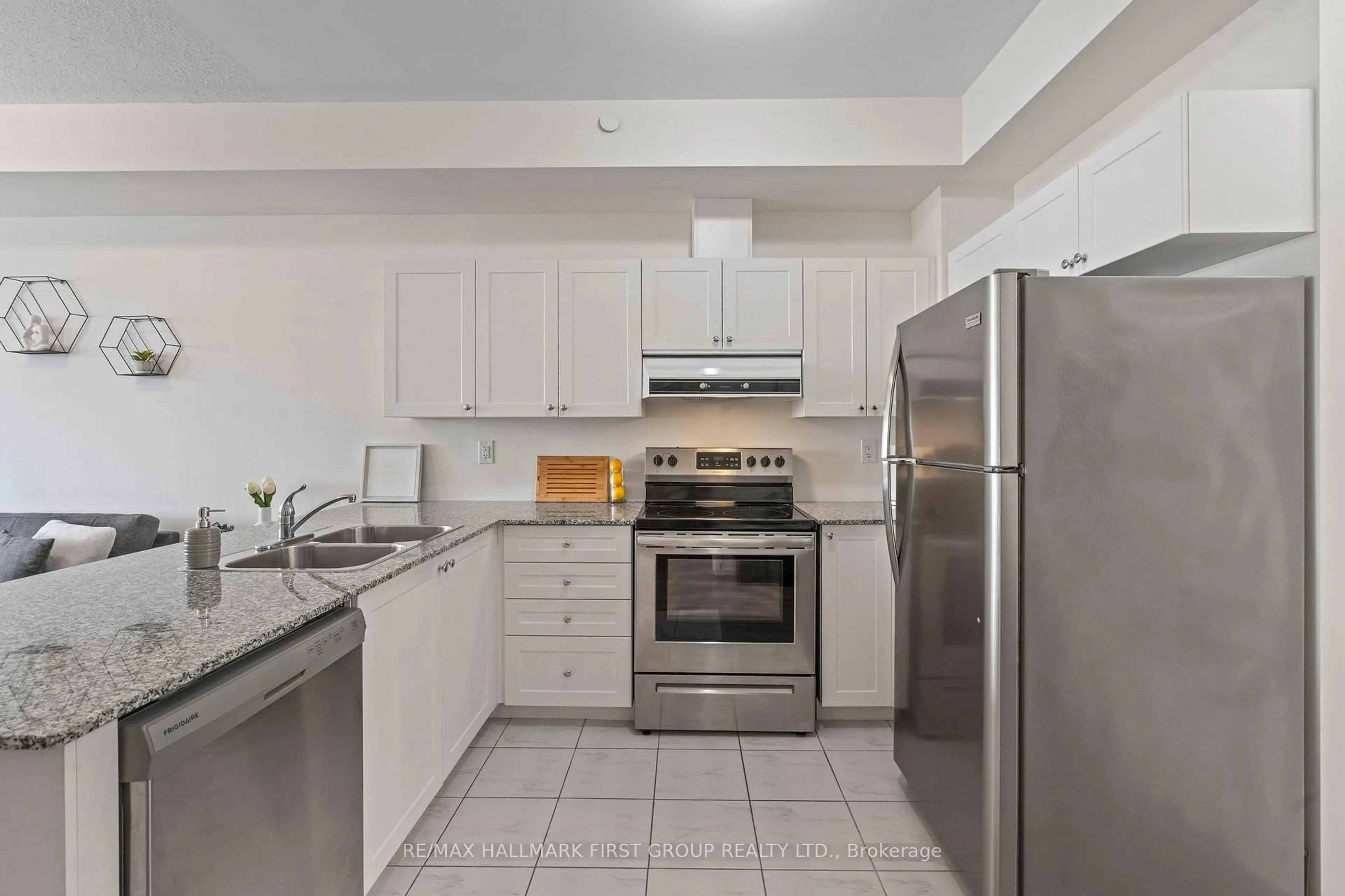 Standard kitchen, ceramic/tile floor for 70 Shipway Ave #201, Clarington Ontario L1B 0V7