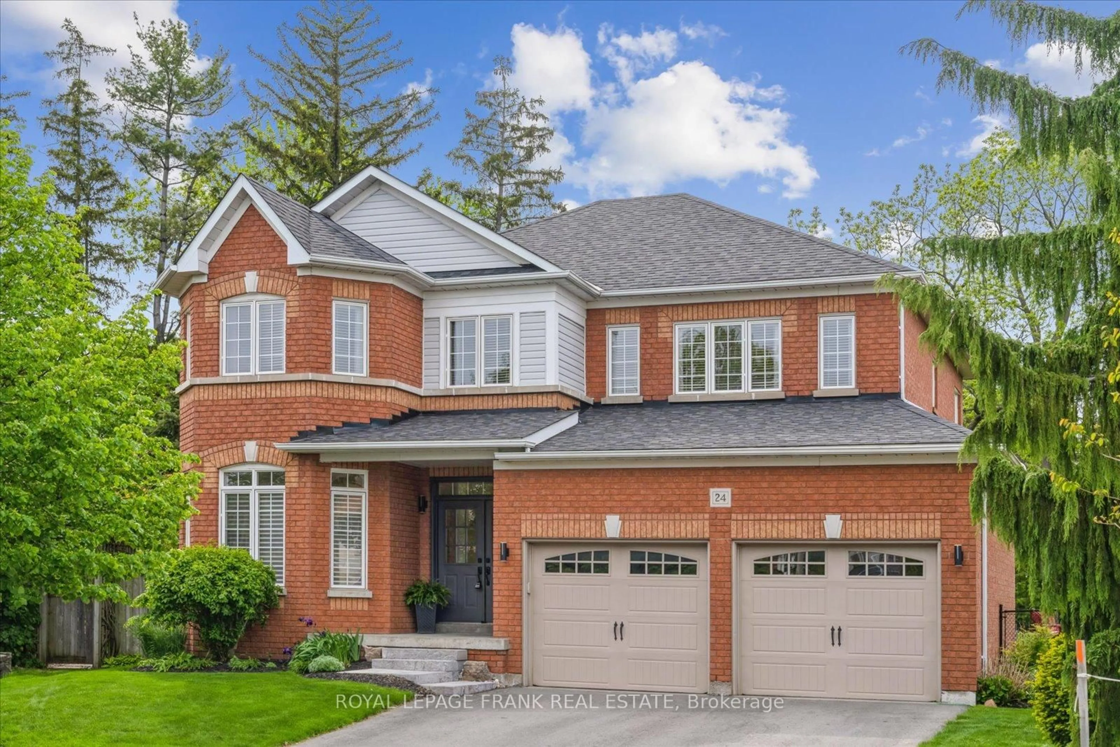 Home with brick exterior material, street for 24 James Rowe Dr, Whitby Ontario L1R 2X8