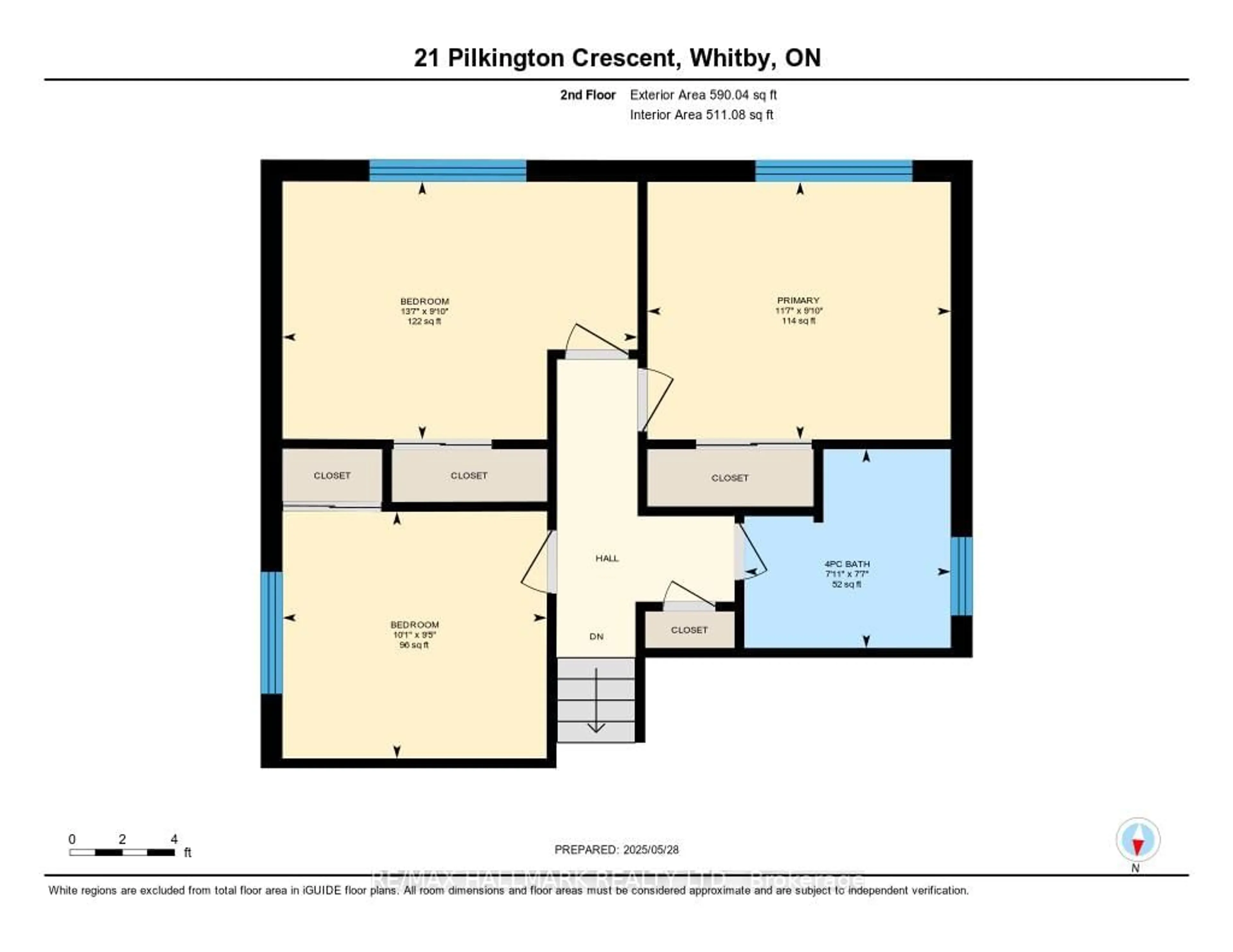 Floor plan for 21 Pilkington Cres, Whitby Ontario L1N 6E8