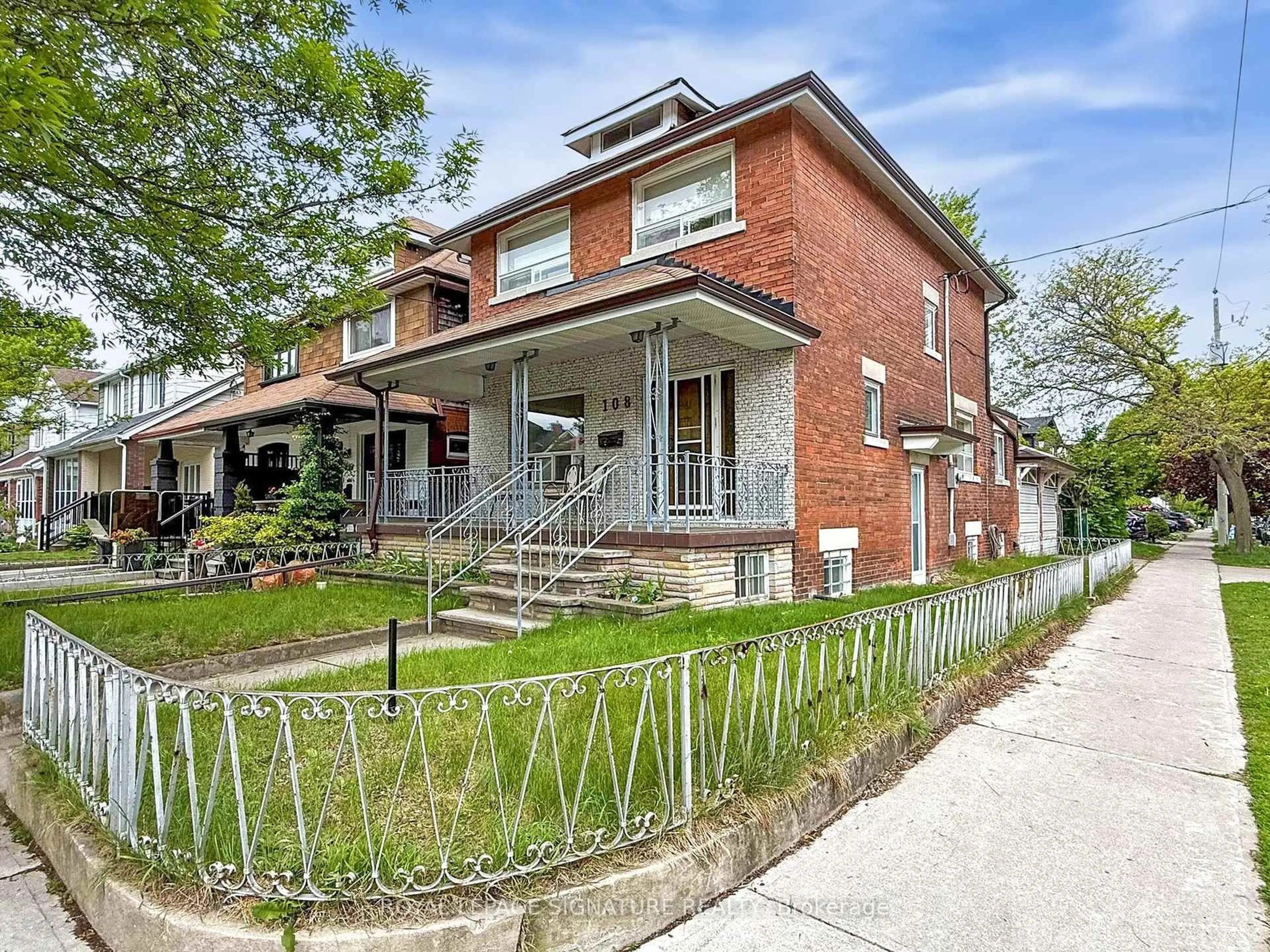 Home with brick exterior material, street for 108 Glebemount Ave, Toronto Ontario M4C 3R8