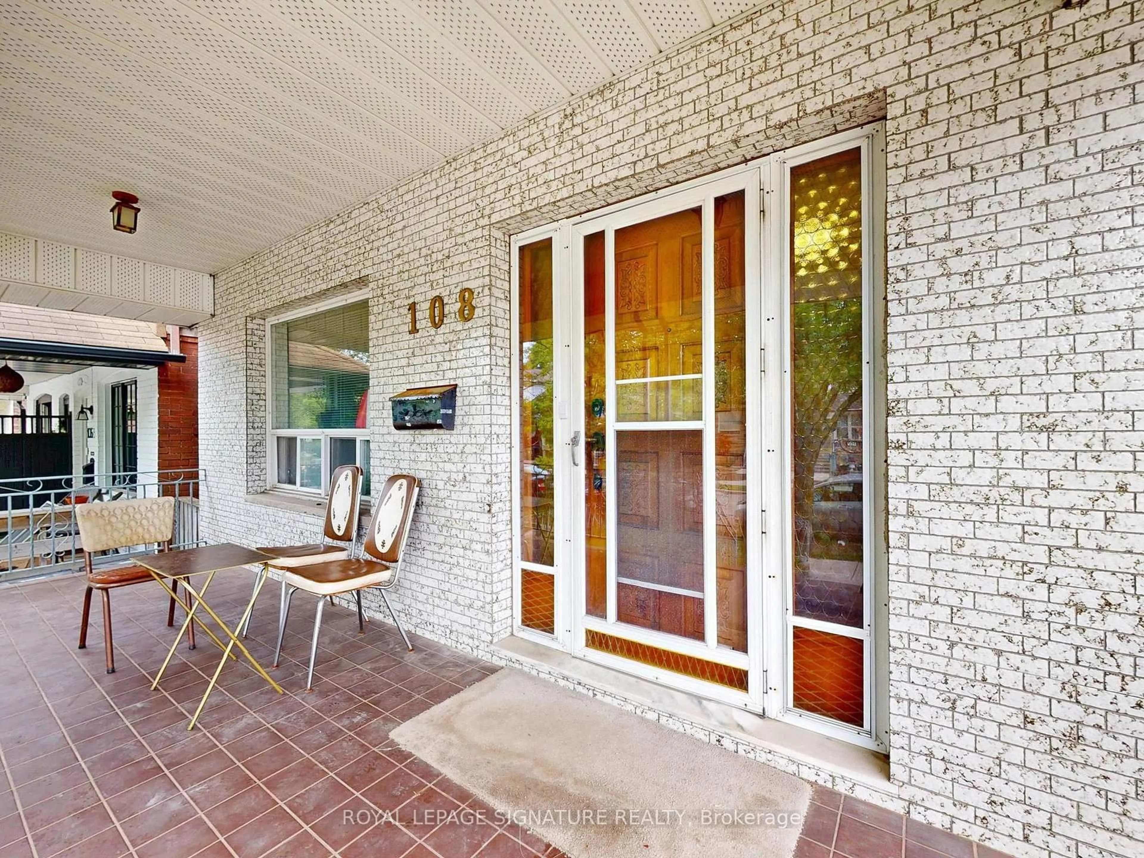 Home with brick exterior material, street for 108 Glebemount Ave, Toronto Ontario M4C 3R8