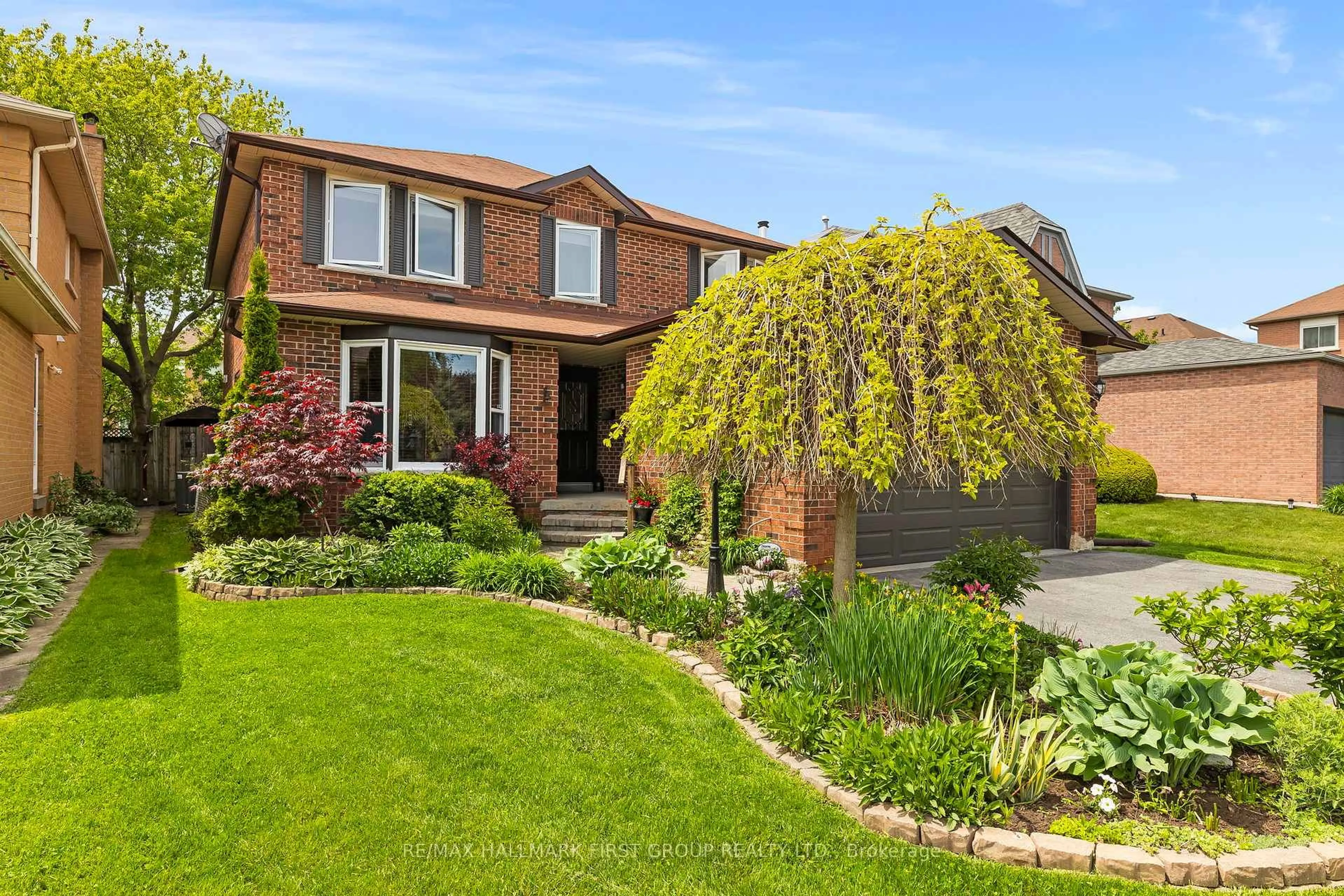 Home with brick exterior material, street for 1586 Saugeen Dr, Pickering Ontario L1V 6K8