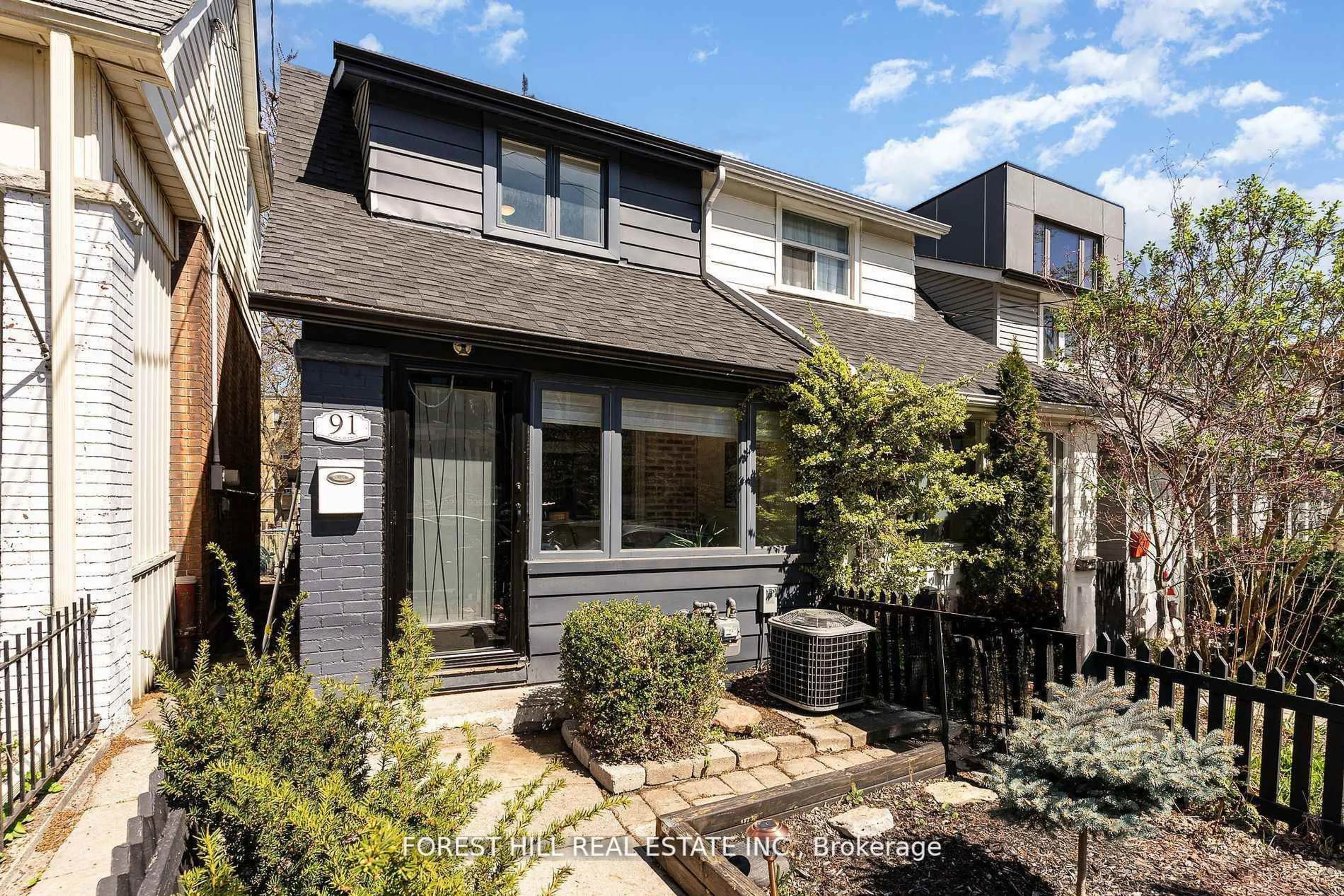 Home with brick exterior material, street for 91 Alton Ave, Toronto Ontario M4L 2M3