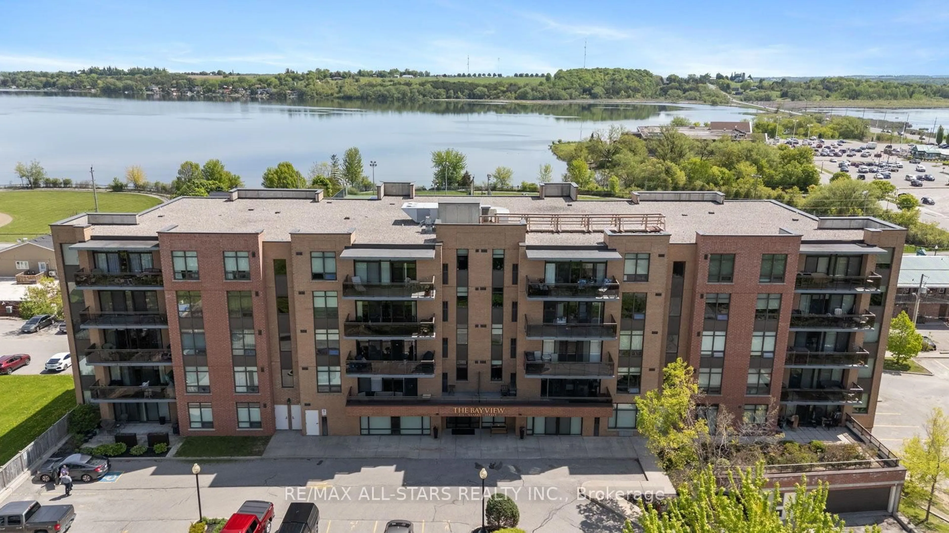 A pic from outside/outdoor area/front of a property/back of a property/a pic from drone, water/lake/river/ocean view for 171 Shanly St #408, Scugog Ontario L9L 0A3