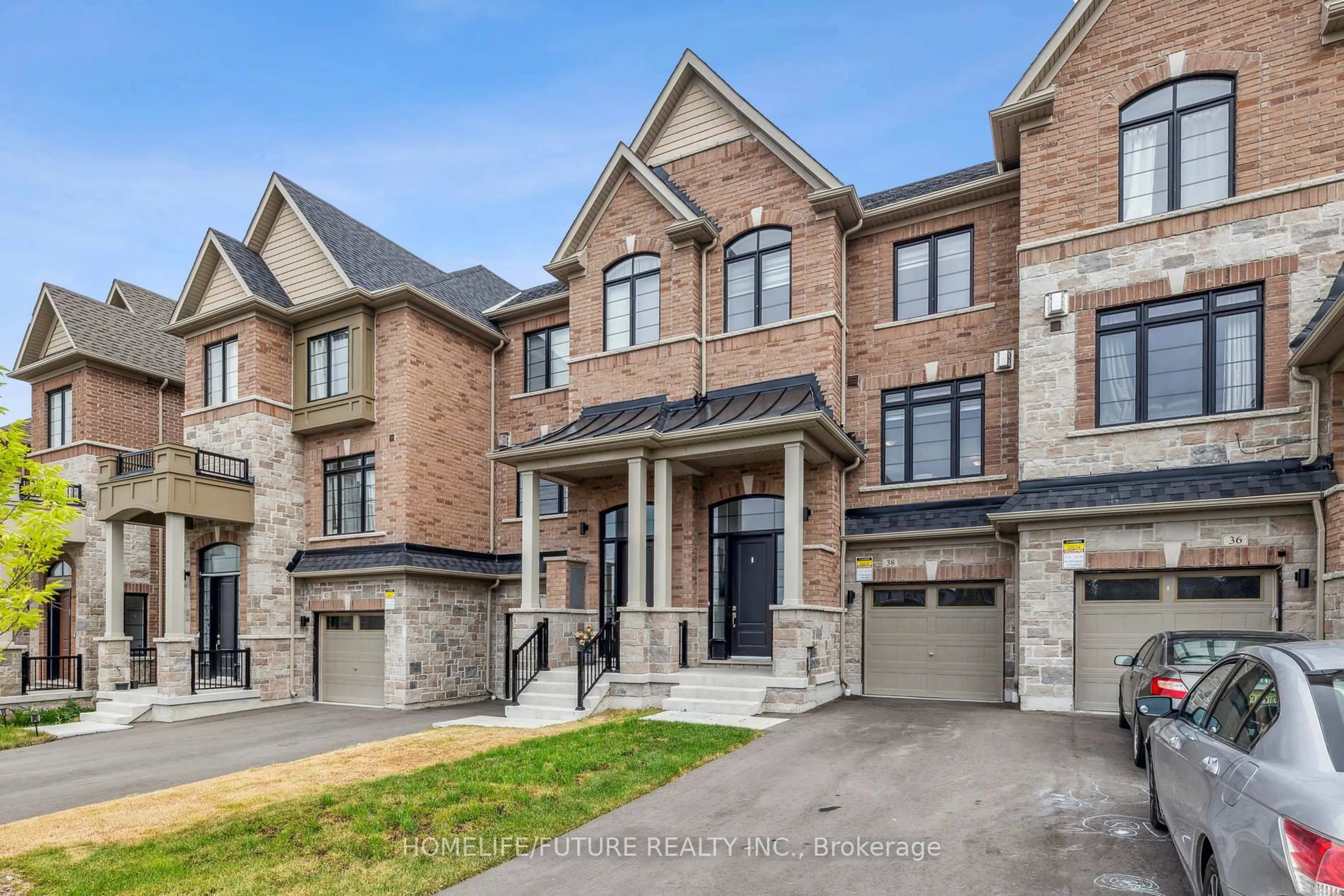 Home with brick exterior material, street for 38 Elkington Cres, Whitby Ontario L1P 0L7