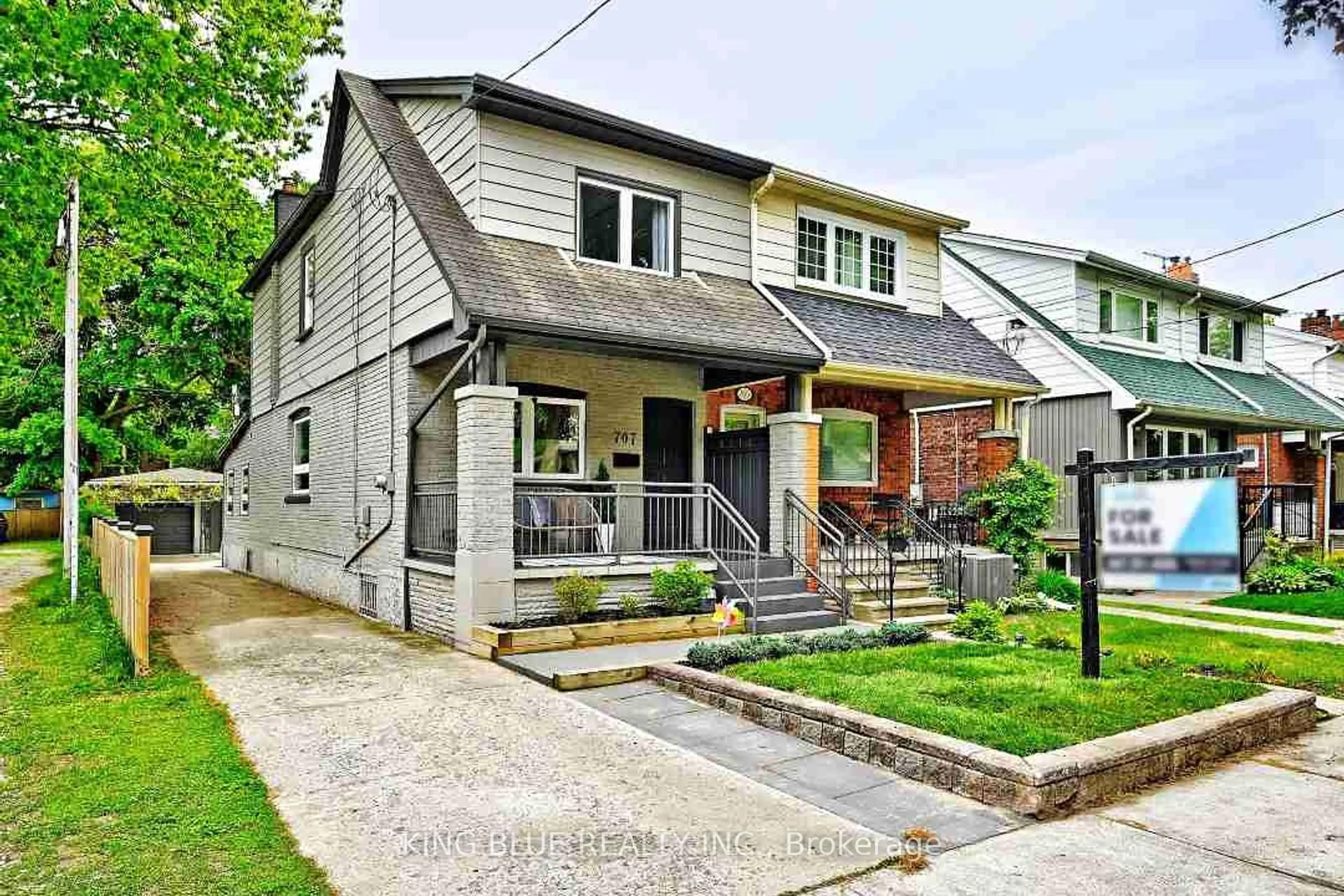 Home with brick exterior material, street for 707 Milverton Blvd, Toronto Ontario M4C 1Y1