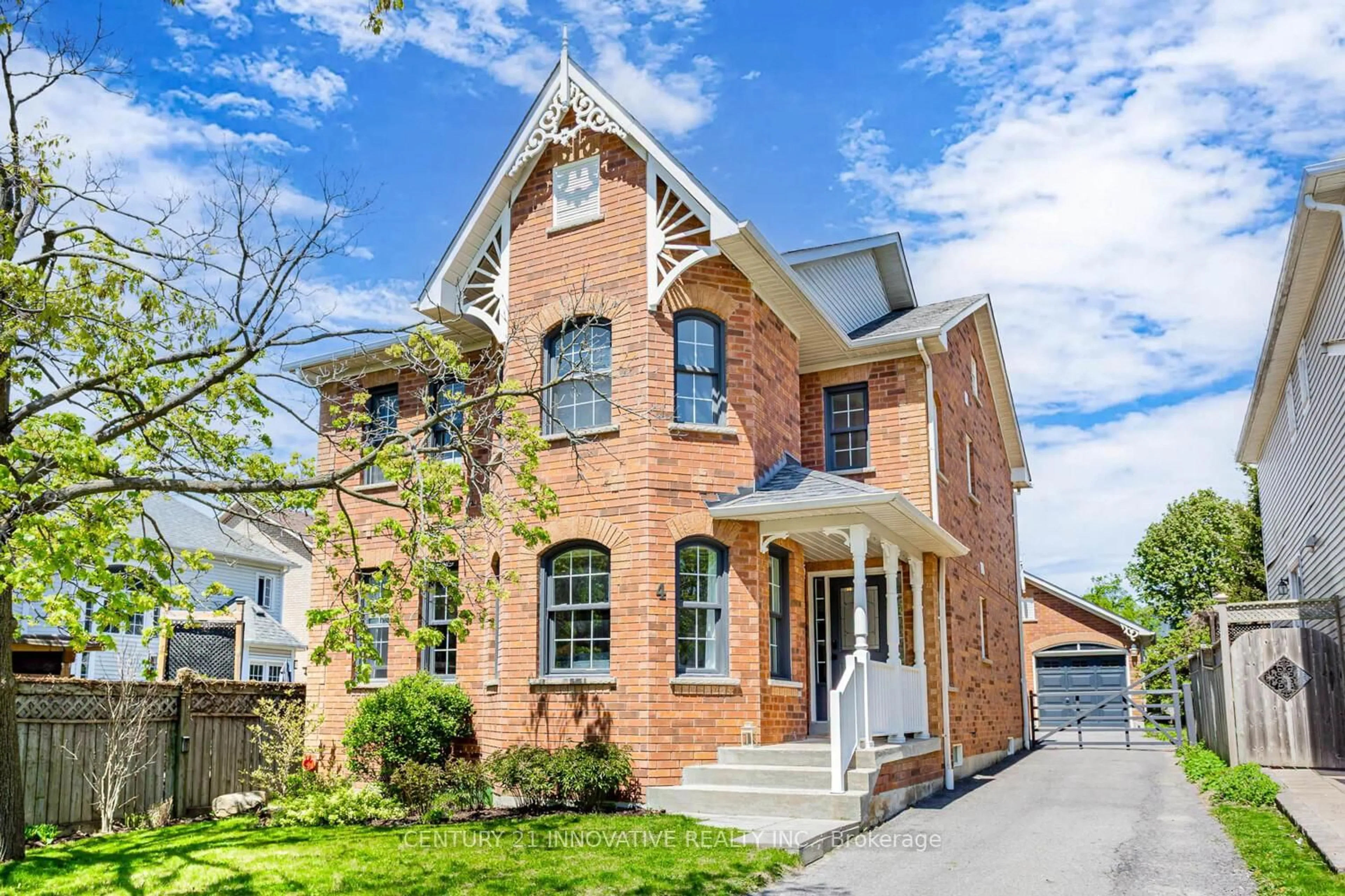 Home with brick exterior material, street for 4 Blackfriar Ave, Whitby Ontario L1M 1E4