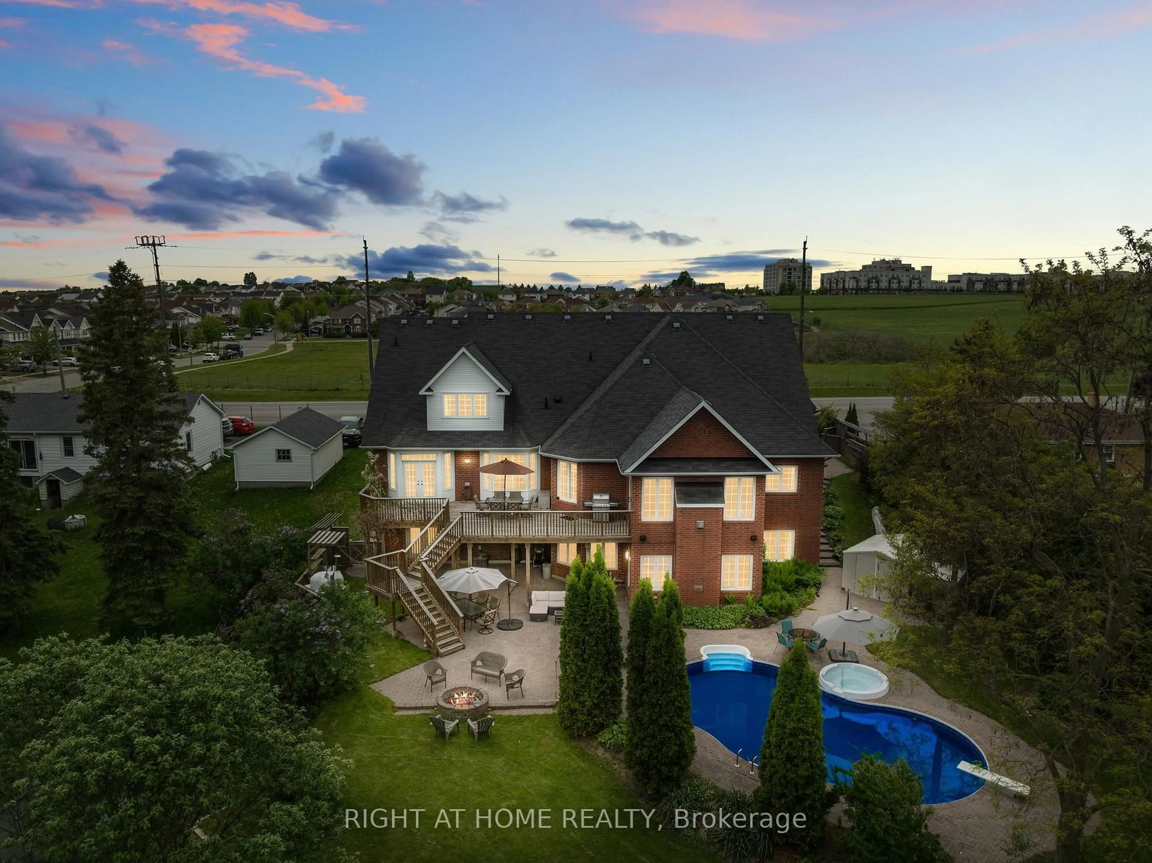 A pic from outside/outdoor area/front of a property/back of a property/a pic from drone, water/lake/river/ocean view for 1277 Townline Rd, Clarington Ontario L1H 8L7