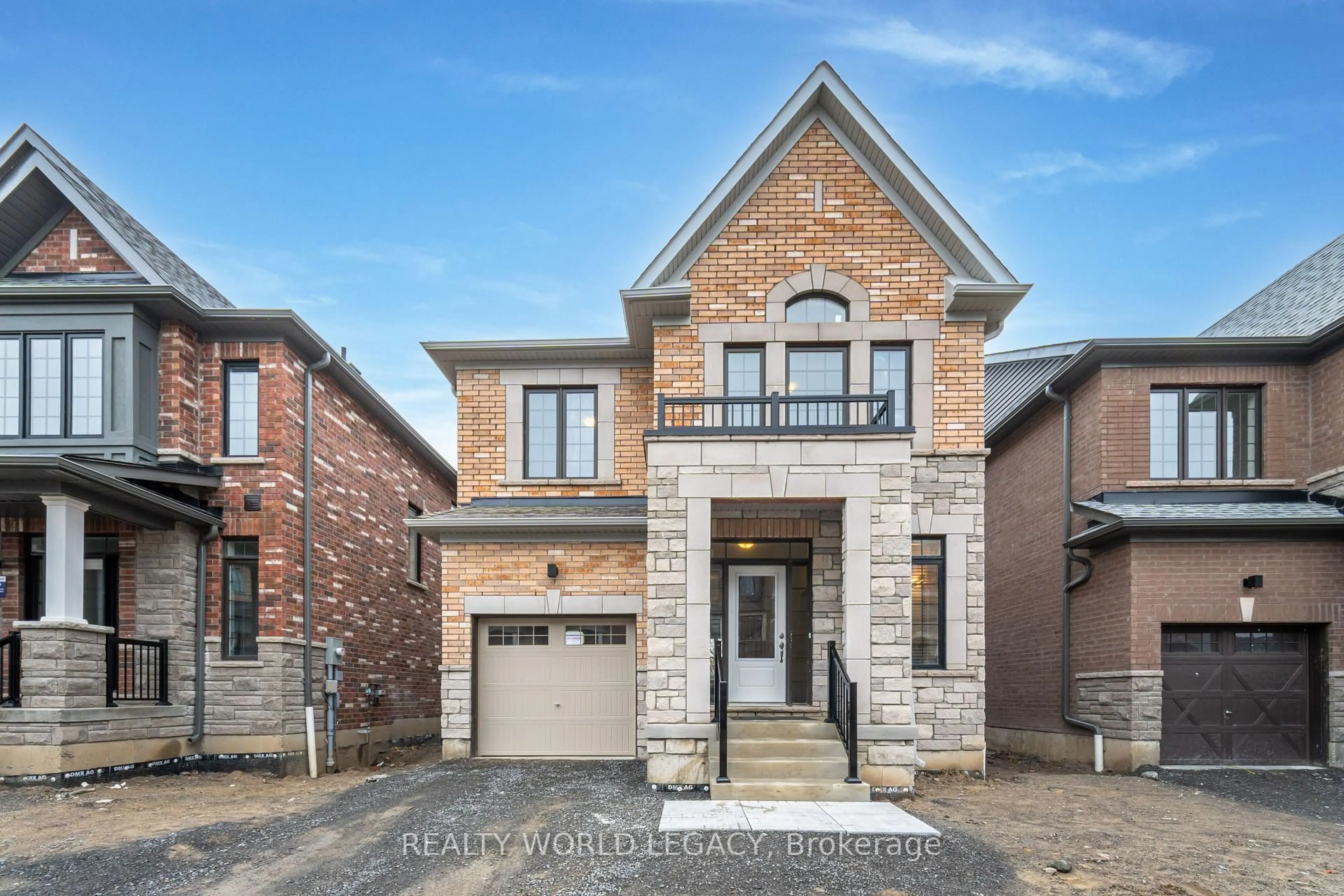 Home with brick exterior material, street for 22 Frank Lloyd Wright St, Whitby Ontario L1N 0N9