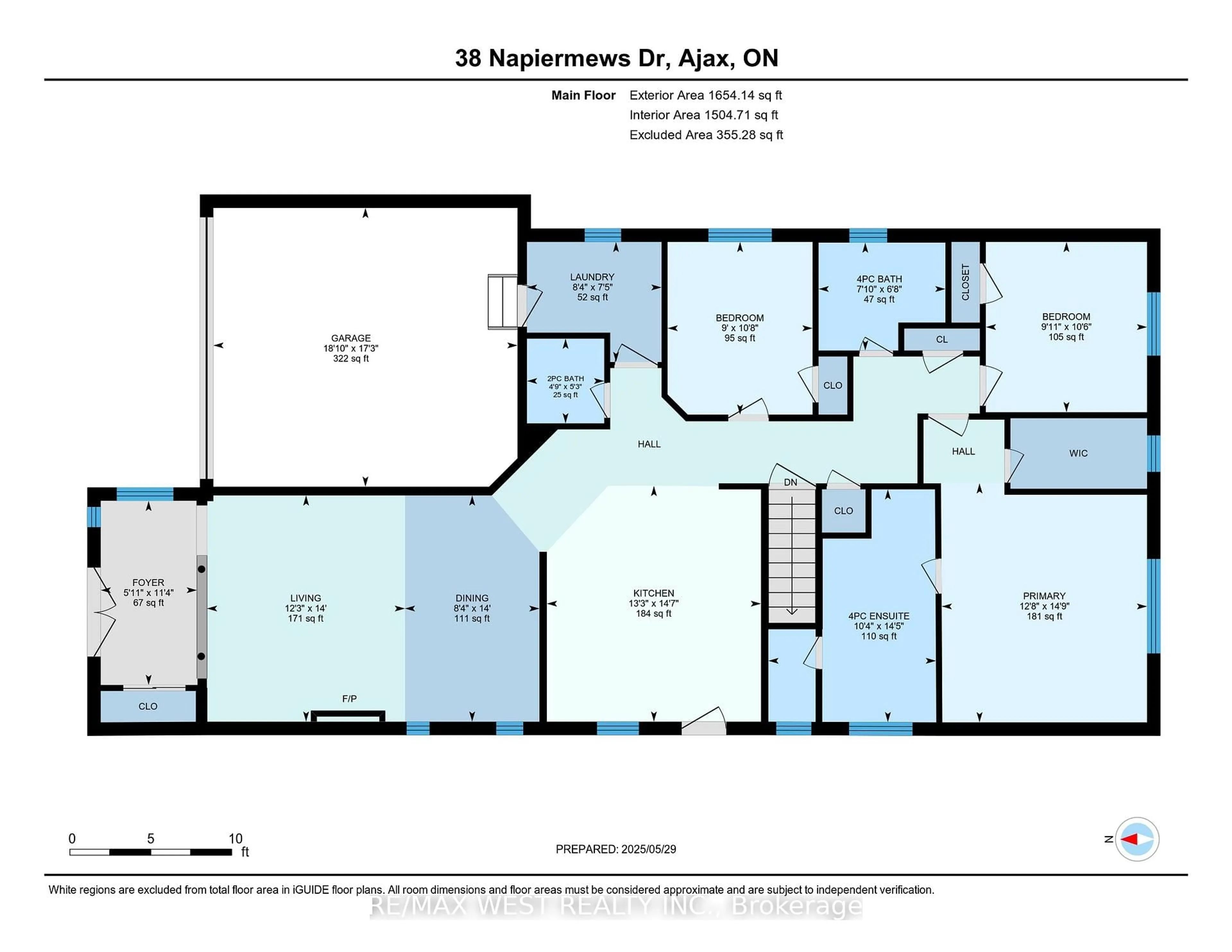 Floor plan for 38 Napiermews Dr, Ajax Ontario L1T 0C9