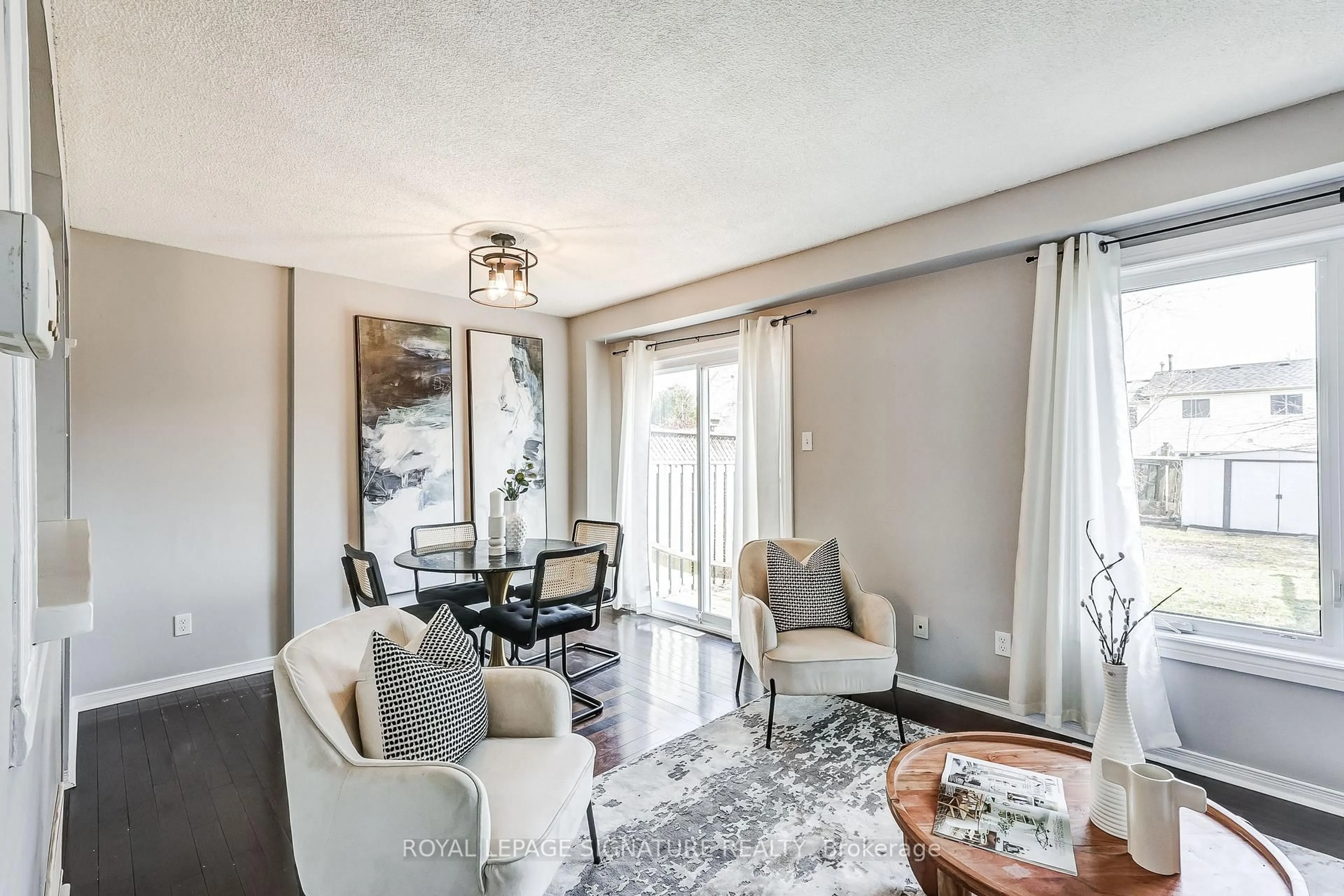 Living room with furniture, unknown for 13 Hanning Crt, Clarington Ontario L1C 4R3