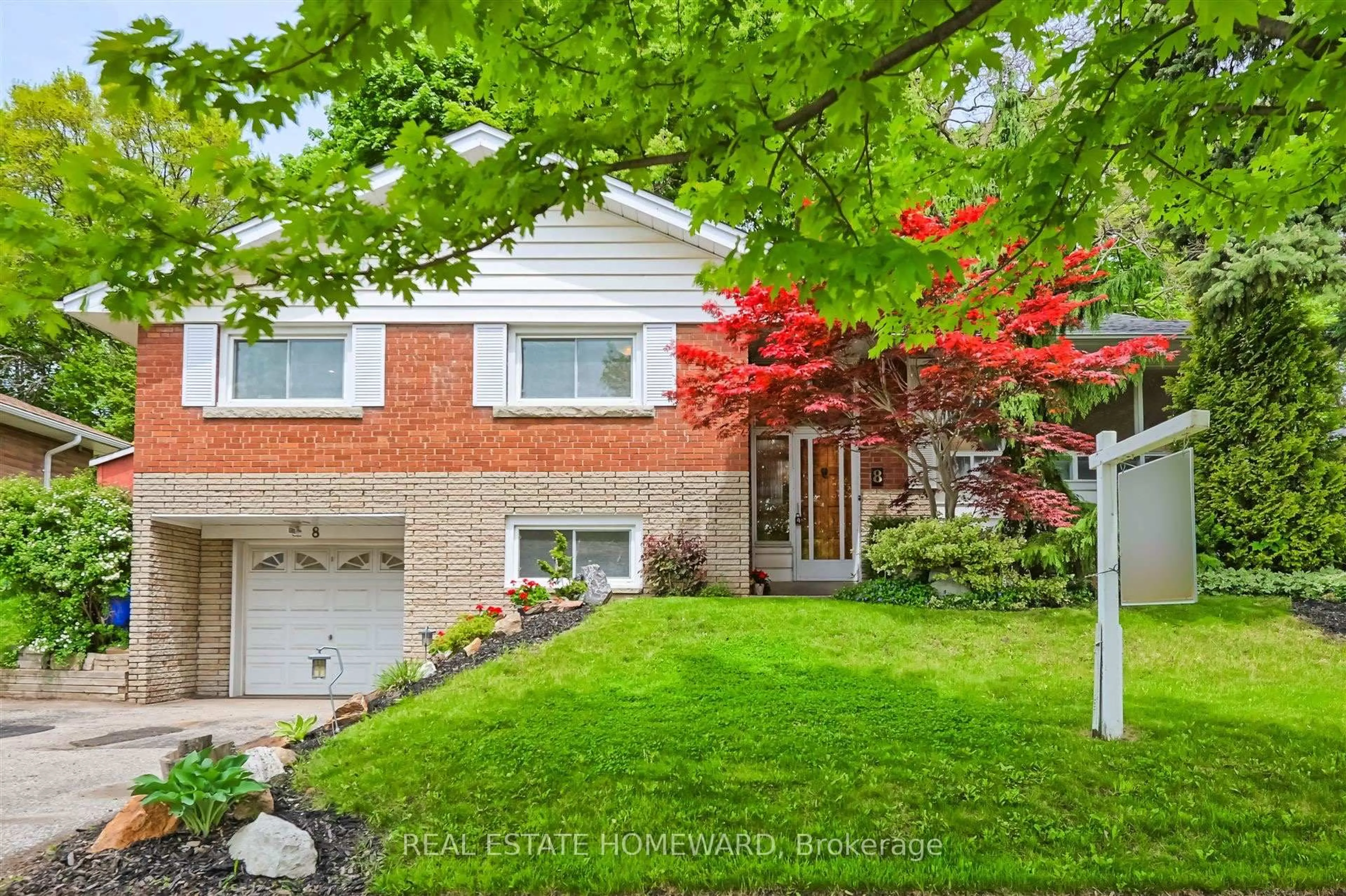 Home with brick exterior material, street for 8 Burnview Cres, Toronto Ontario M1H 1B5