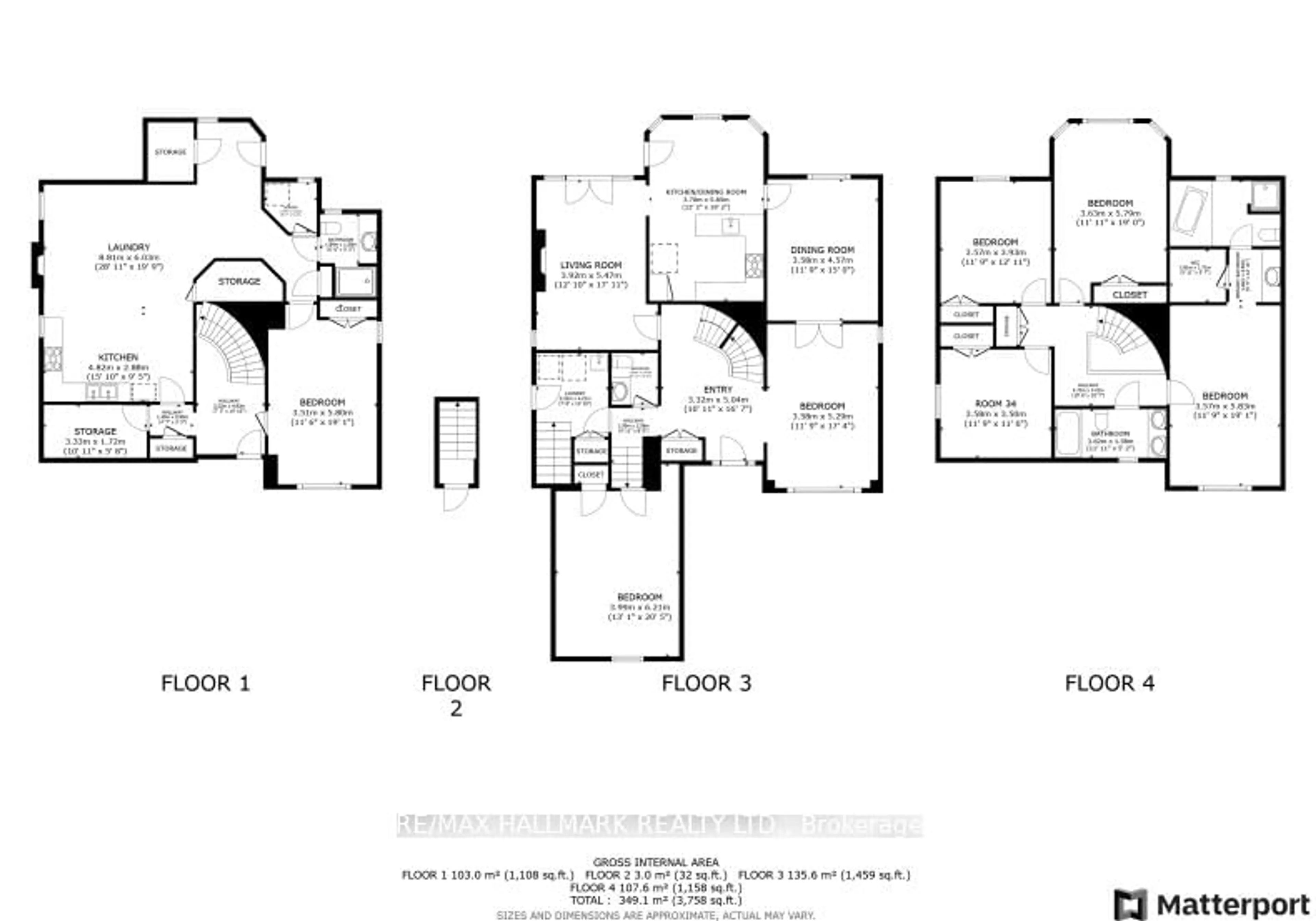 Floor plan for 64 Invermarge Dr, Toronto Ontario M1C 3M4