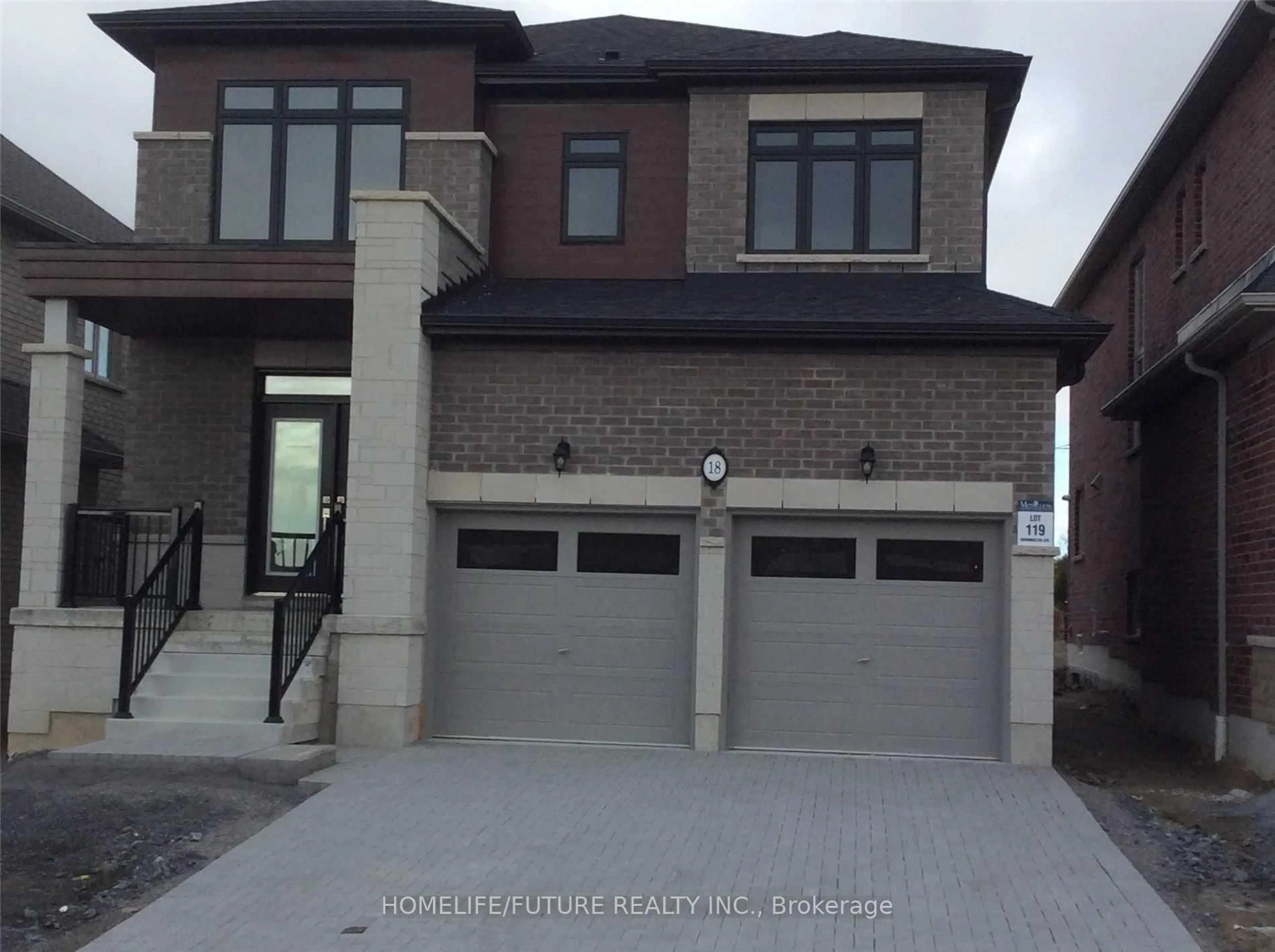 Home with brick exterior material, street for 18 Morningstar Ave, Whitby Ontario L1R 0P3