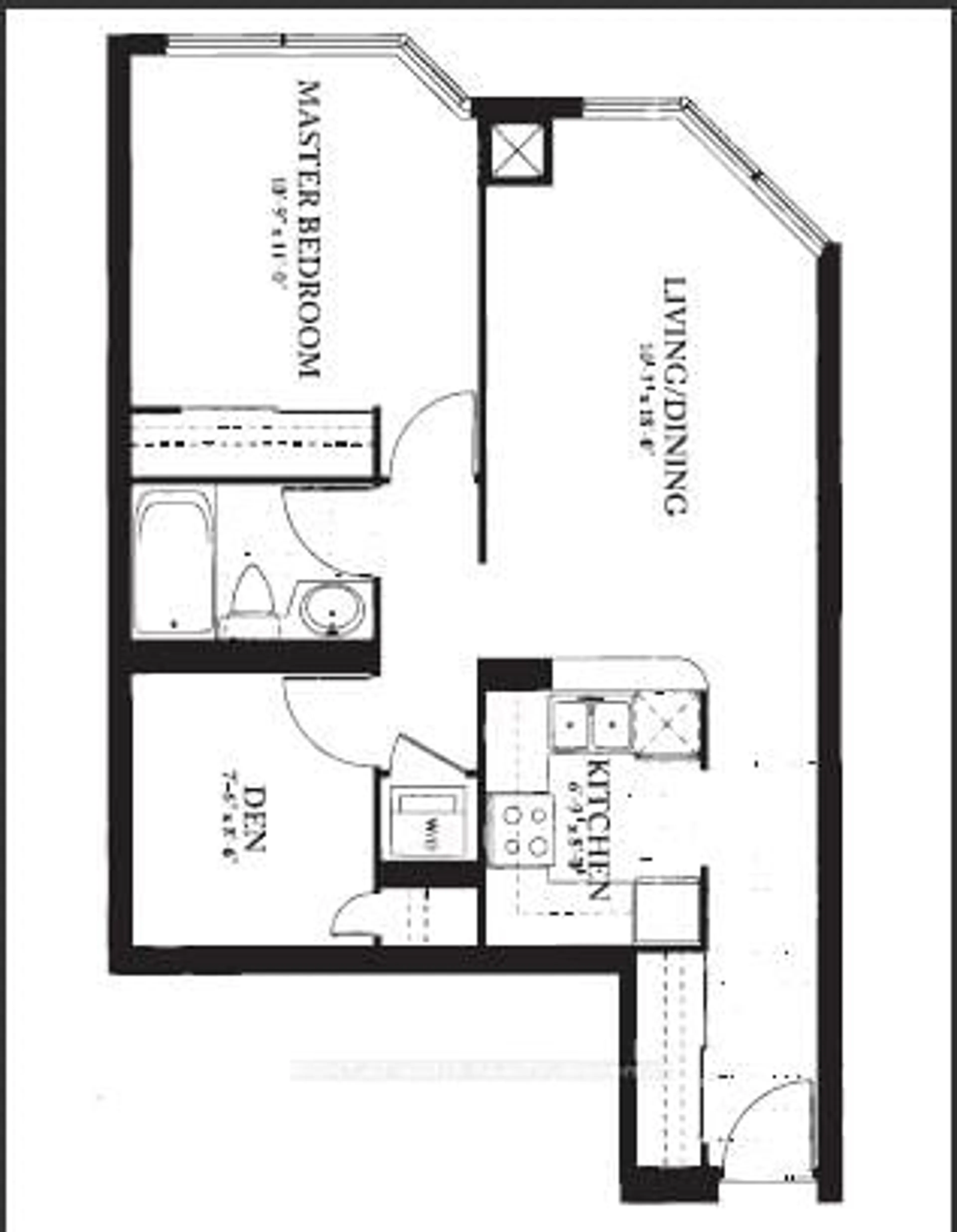 Floor plan for 11 Lee Centre Dr #716, Toronto Ontario M1H 3J5