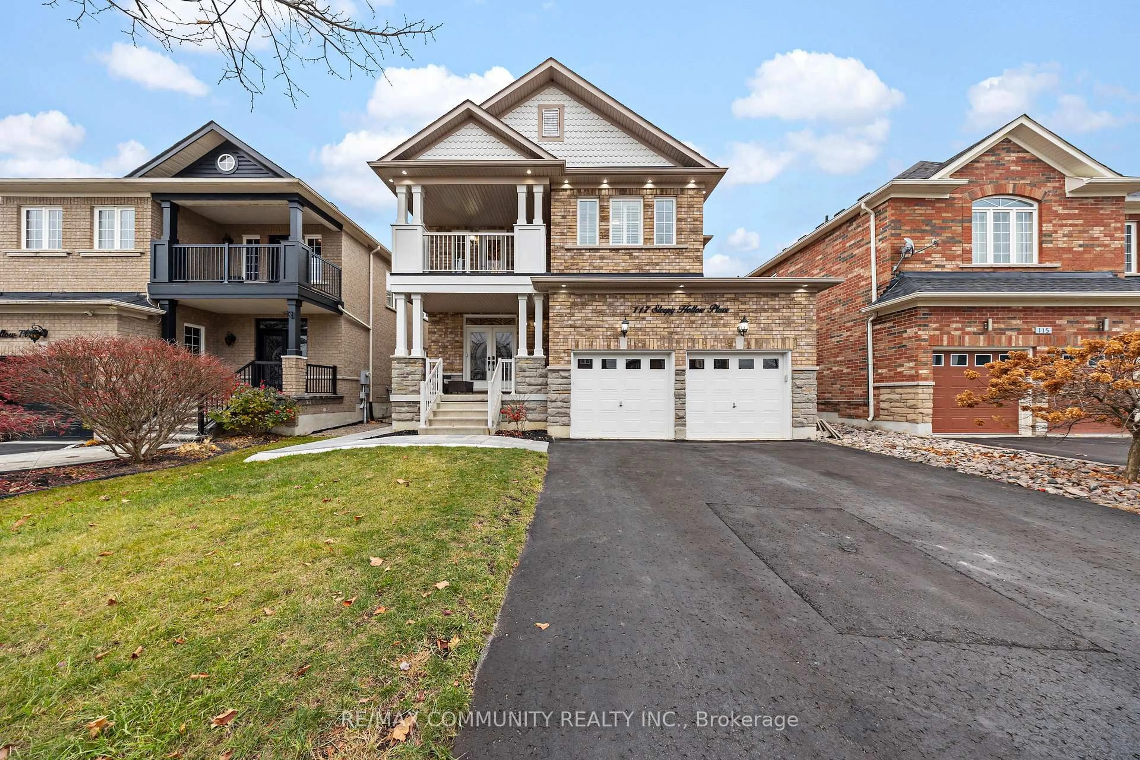 Home with brick exterior material, street for 117 Sleepy Hollow Pl, Whitby Ontario L1R 0E4