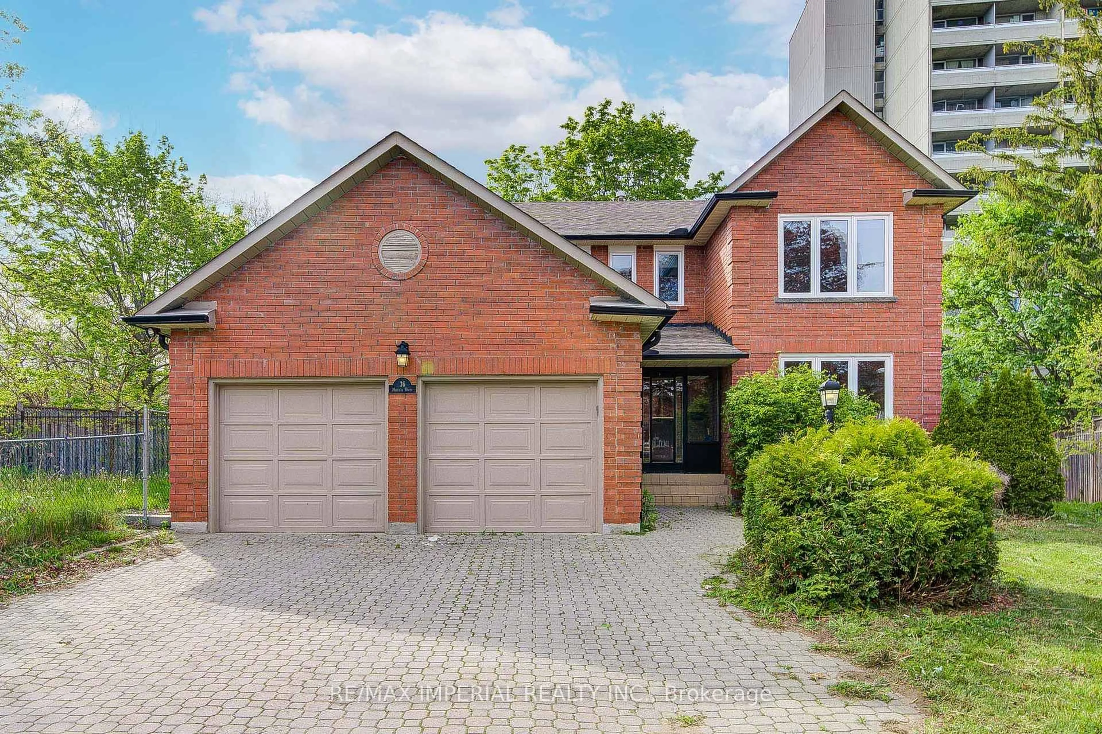Home with brick exterior material, street for 36 Marlena Dr, Toronto Ontario M1E 2Z1