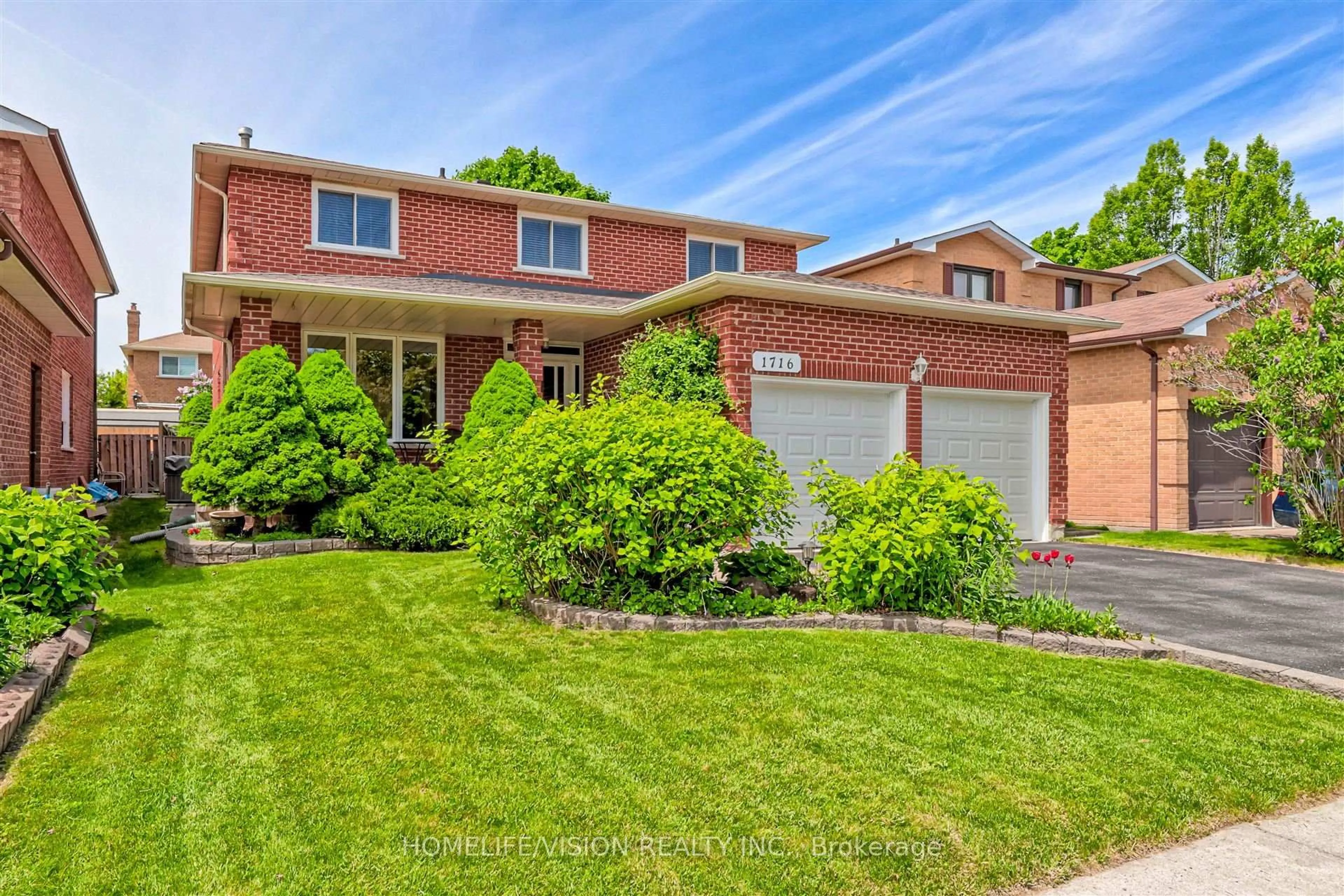 Home with brick exterior material, street for 1716 Kirkwood Lane, Pickering Ontario L1V 4W6