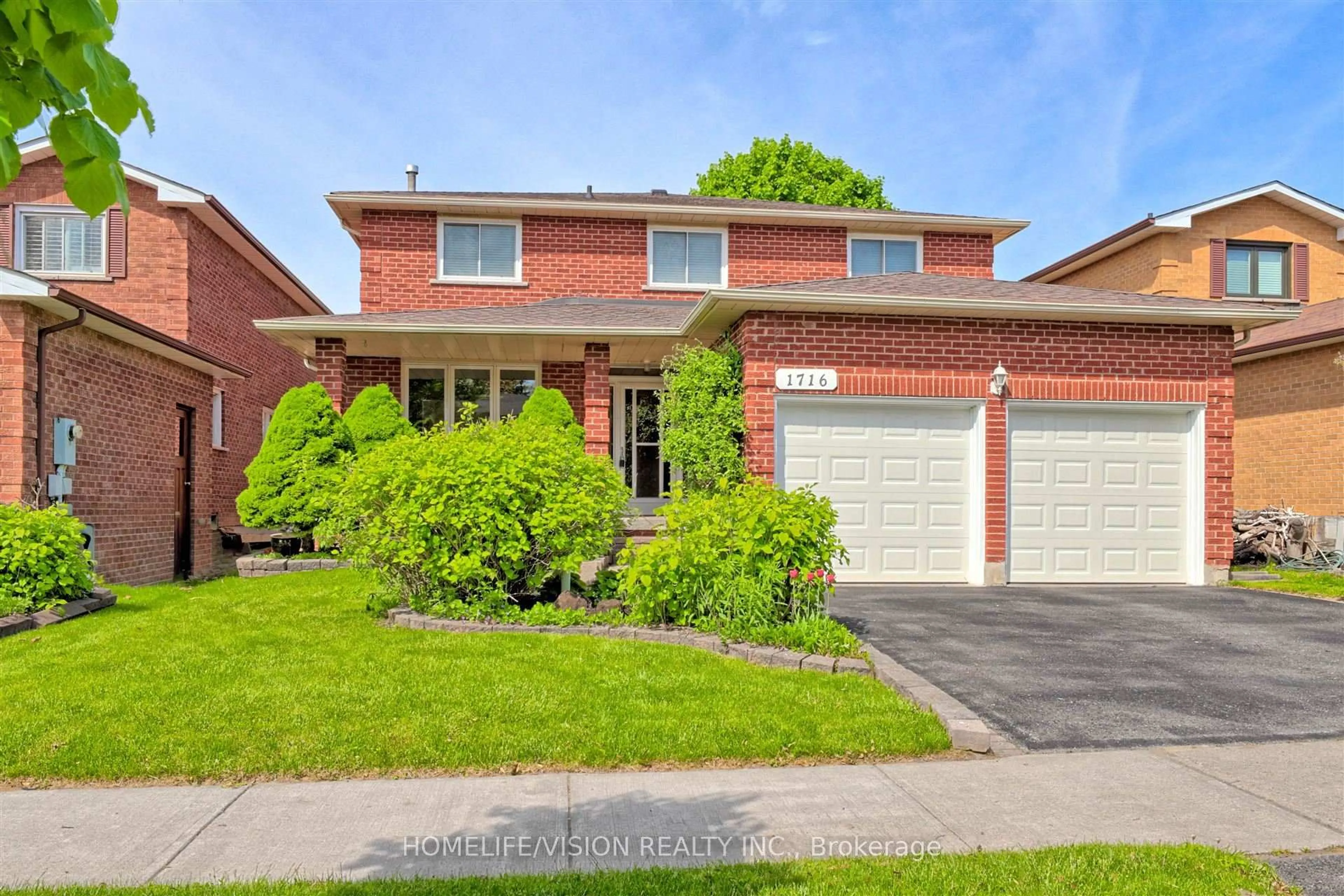 Home with brick exterior material, street for 1716 Kirkwood Lane, Pickering Ontario L1V 4W6